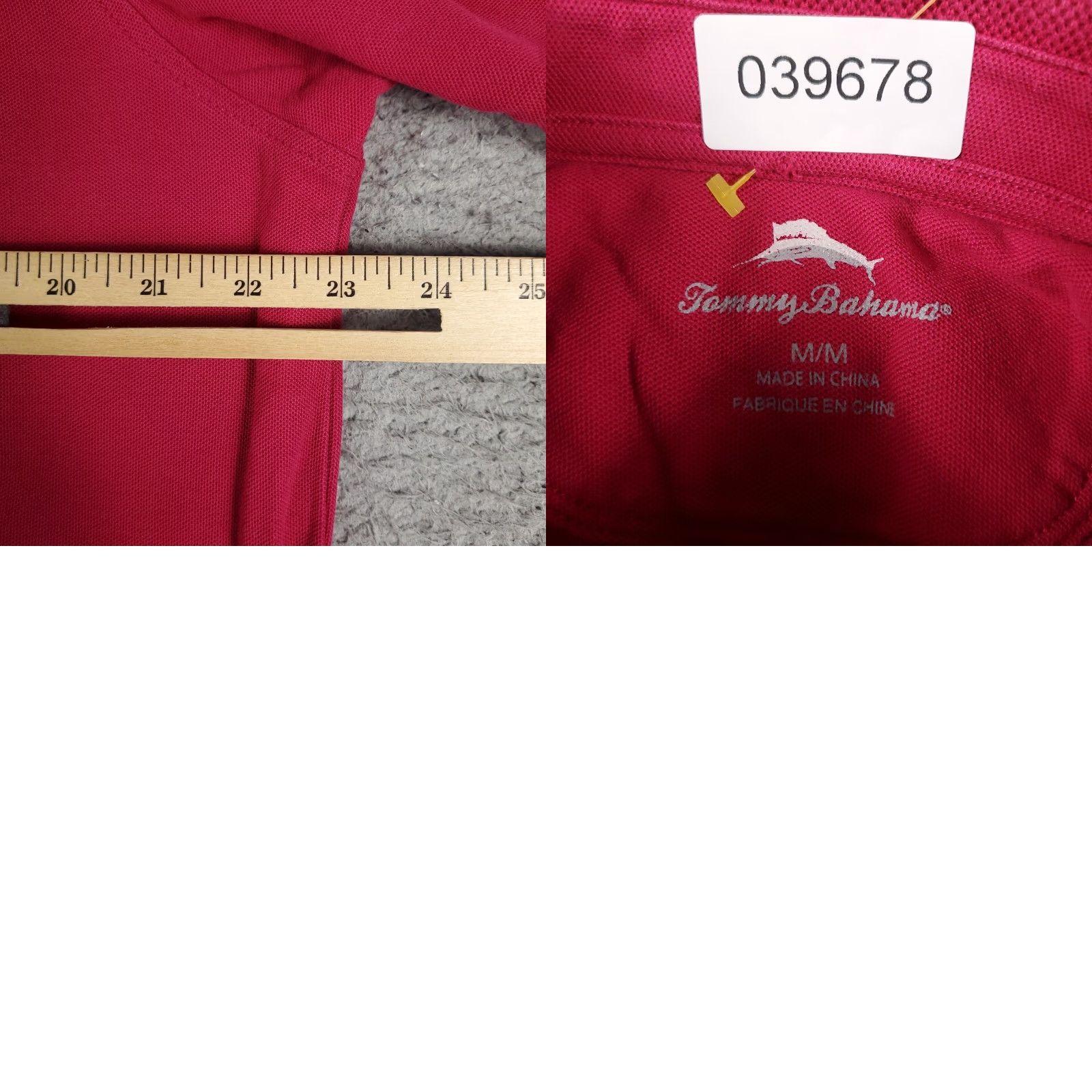 Tommy Bahama VINTAGE Tommy Bahama Polo Shirt Mens Medium Magenta Marlin Casual Short Sleeve Size US M / EU 48-50 / 2 - 8 Thumbnail