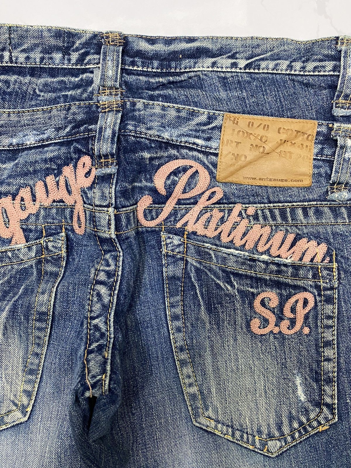Beauty Beast × If Six Was Nine × PPFM DOUBLE WAIST JAPAN ANTGAUGE DISTRESS DENIM JEANS PPFM STYLE Size US 31 - 8 Thumbnail