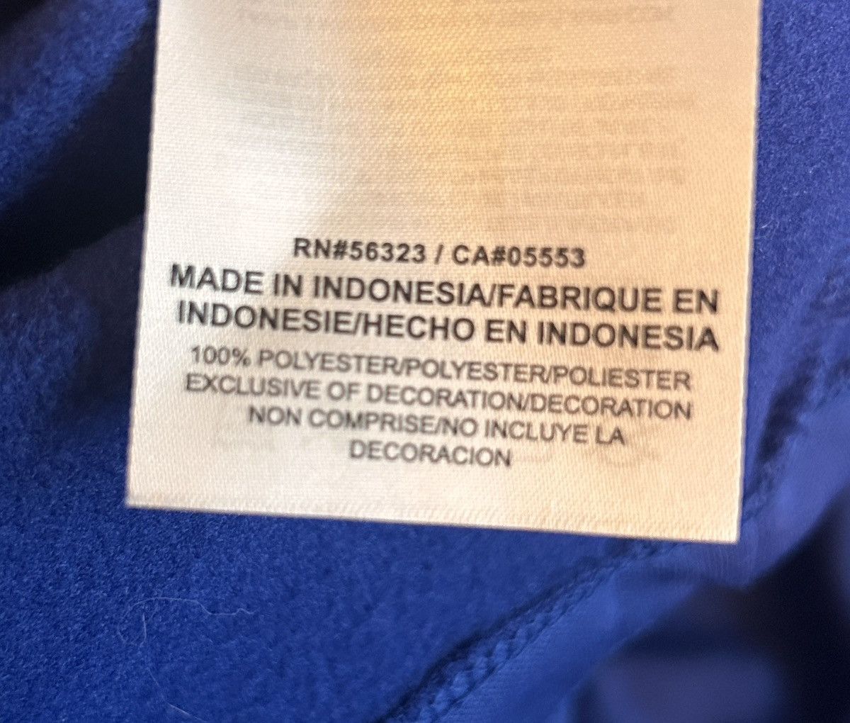 Nike 2018 Nike France Soccer Embroidered Blue Track Jacket Size US L / EU 52-54 / 3 - 10 Thumbnail