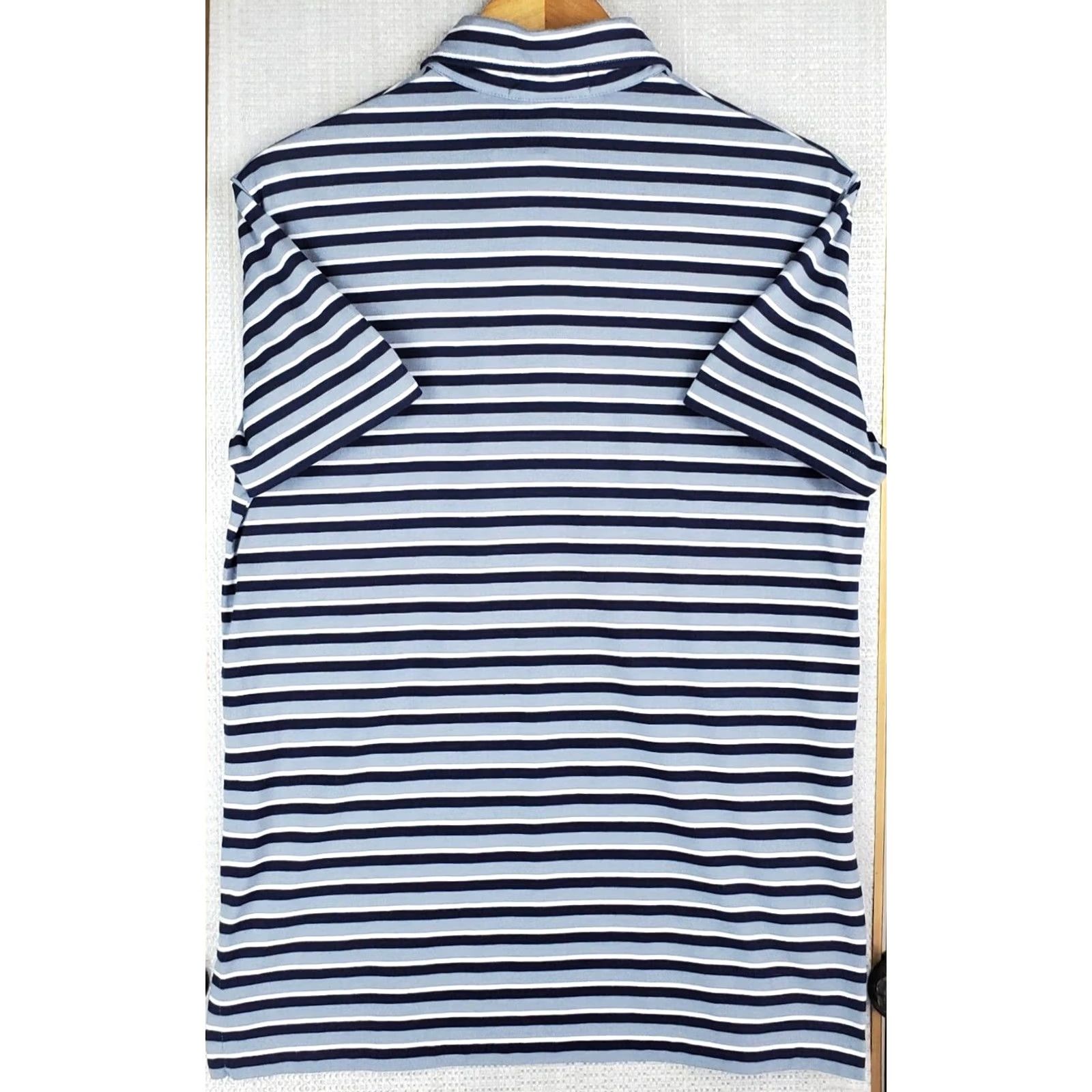 Polo Ralph Lauren Polo Ralph Lauren Polo Shirt Slim Fit Blue 100% Cotton Marine Outfitters New With Tags Mens Adult Medium Blue/White Stripes Size US M / EU 48-50 / 2 - 7 Thumbnail