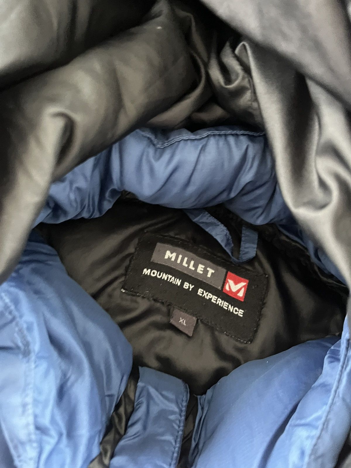 The North Face Vintage Millet Blue Black Outdoor Down Jacket Avantgarde Size US XL / EU 56 / 4 - 20 Thumbnail