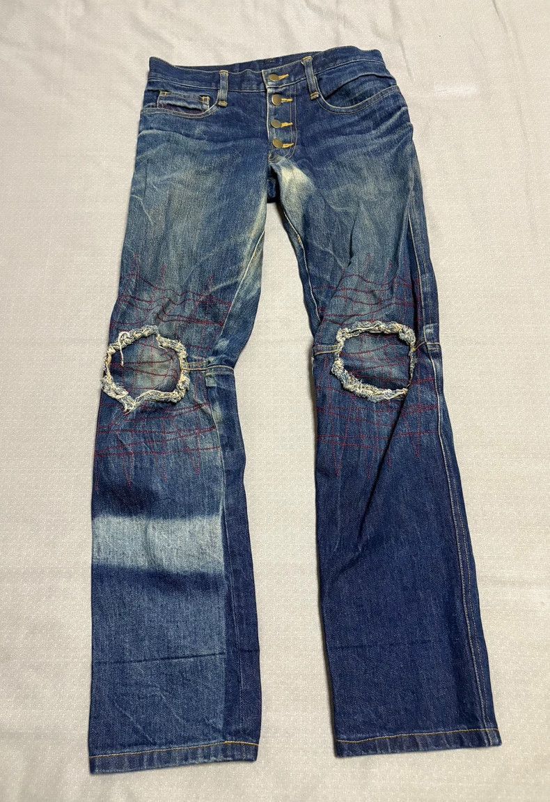 Yohji Yamamoto Vintage Christopher Nemeth HalfMoon Denim Pants-2506 Size 28" / US 6 / IT 42 - 3 Thumbnail