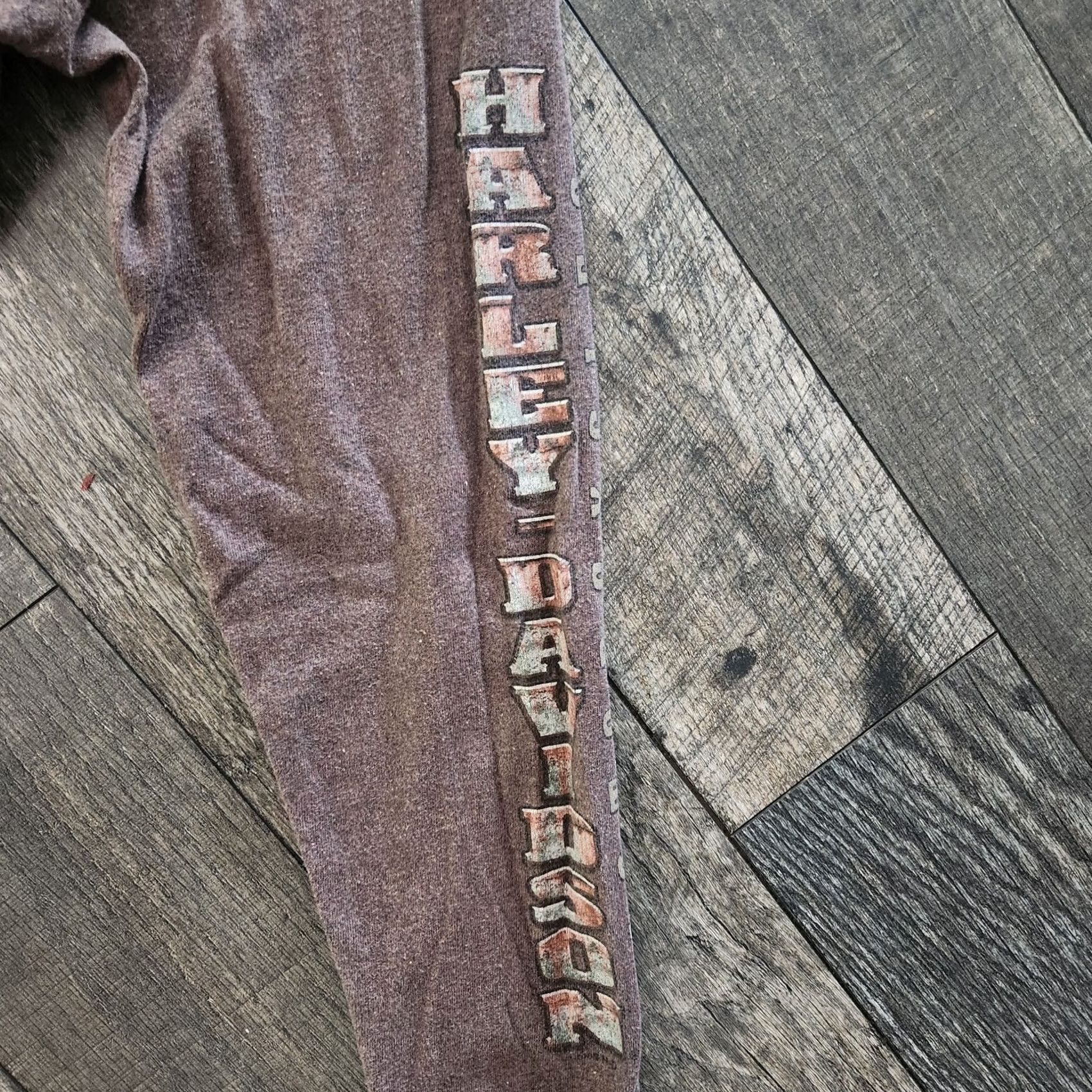 Harley Davidson Harley-Davidson Shirt Graphic Print Brown Logo Mens Large Regular Crew Neck Long Sleeve Vintage No Size US S / EU 44-46 / 1 - 3 Thumbnail