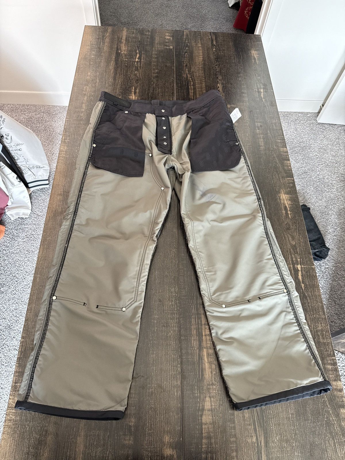 Chrome Hearts Chrome Heart Half Leather Half Nylon Pants Size US 36 / EU 52 - 8 Thumbnail