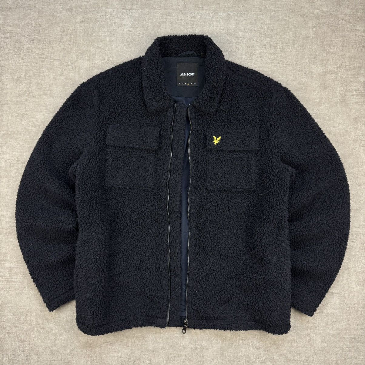 Lyle & Scott Lyle & Scott Navy Sherpa Jacket Size US L / EU 52-54 / 3 - 1 Thumbnail