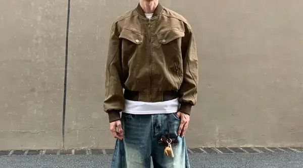 Other Higuchi x Rieko Stylish Brown Bomber Jacket Size US L / EU 52-54 / 3 - 5 Thumbnail