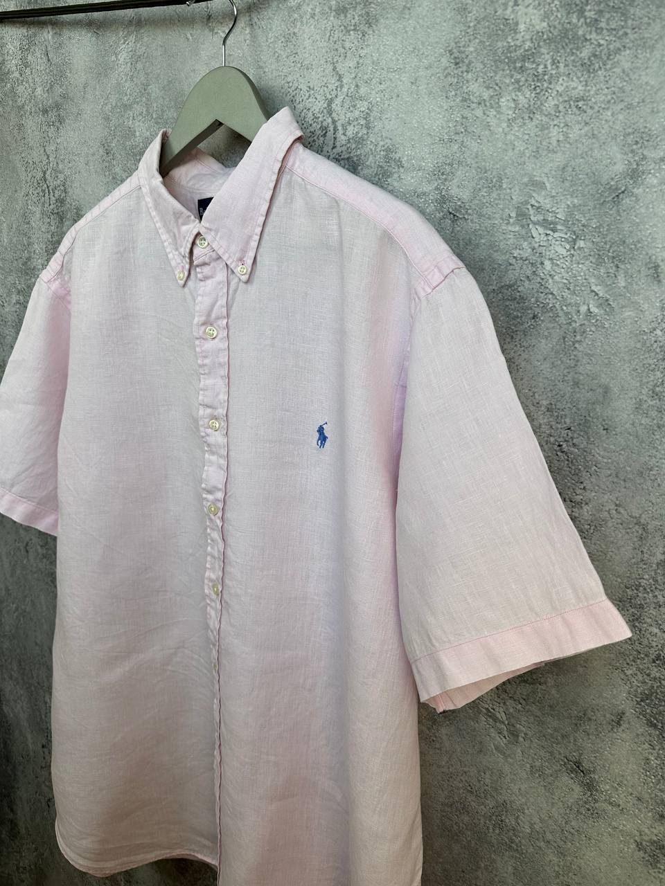 Ralph Lauren Ralph Lauren 100% Linen Vintage Button Up Shirt Pink SS Size US XXL / EU 58 / 5 - 5 Thumbnail