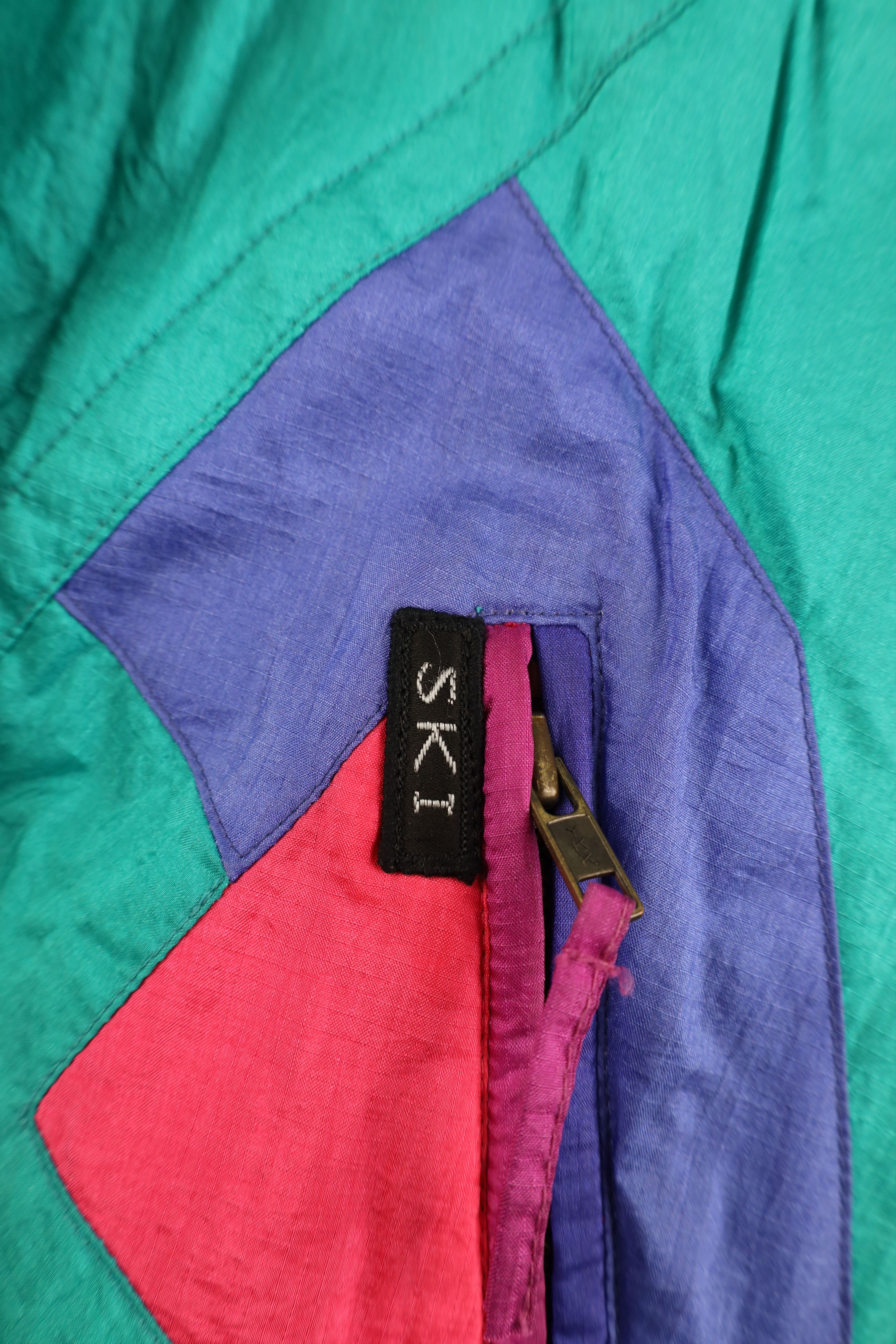 Vintage Vintage 90s Streetwear Block Ski Snowboard Puffer Jacket Size L / US 10 / IT 46 - 4 Thumbnail