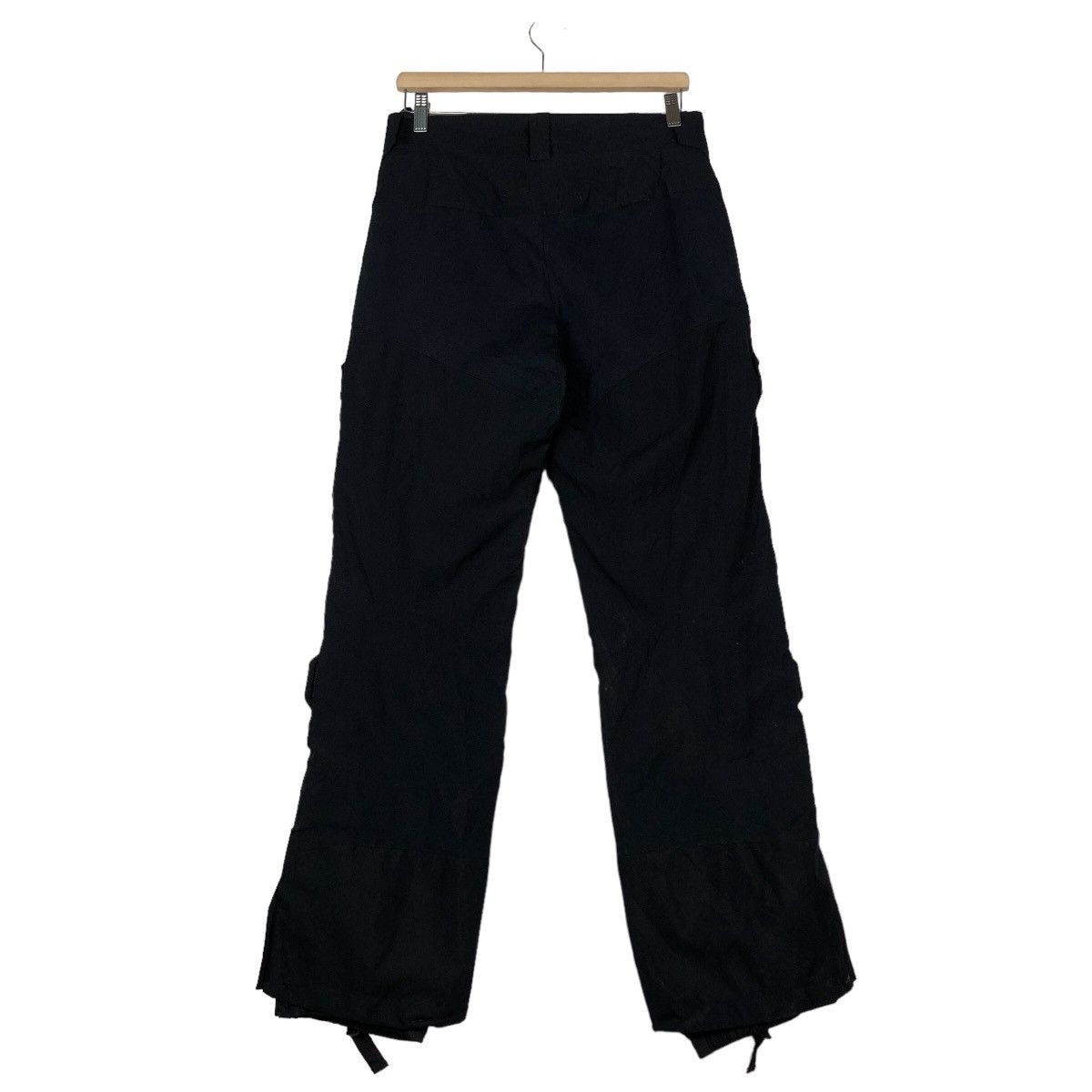 Japanese Brand 🔥Rich Black Cargo Pants Ski Multi Pocket Patagonia Ski Wear Size US 30 / EU 46 - 8 Thumbnail