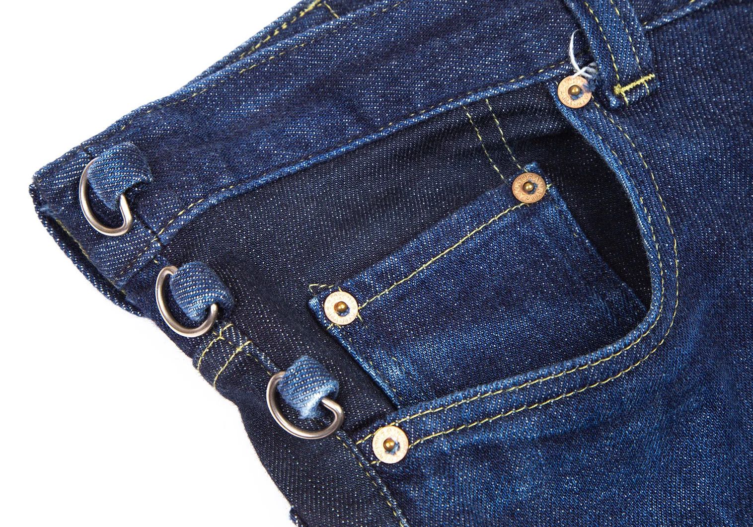 Ganryu Zippered Design Denim Pants in Indigo L Size US 38 / EU 54 - 4 Thumbnail