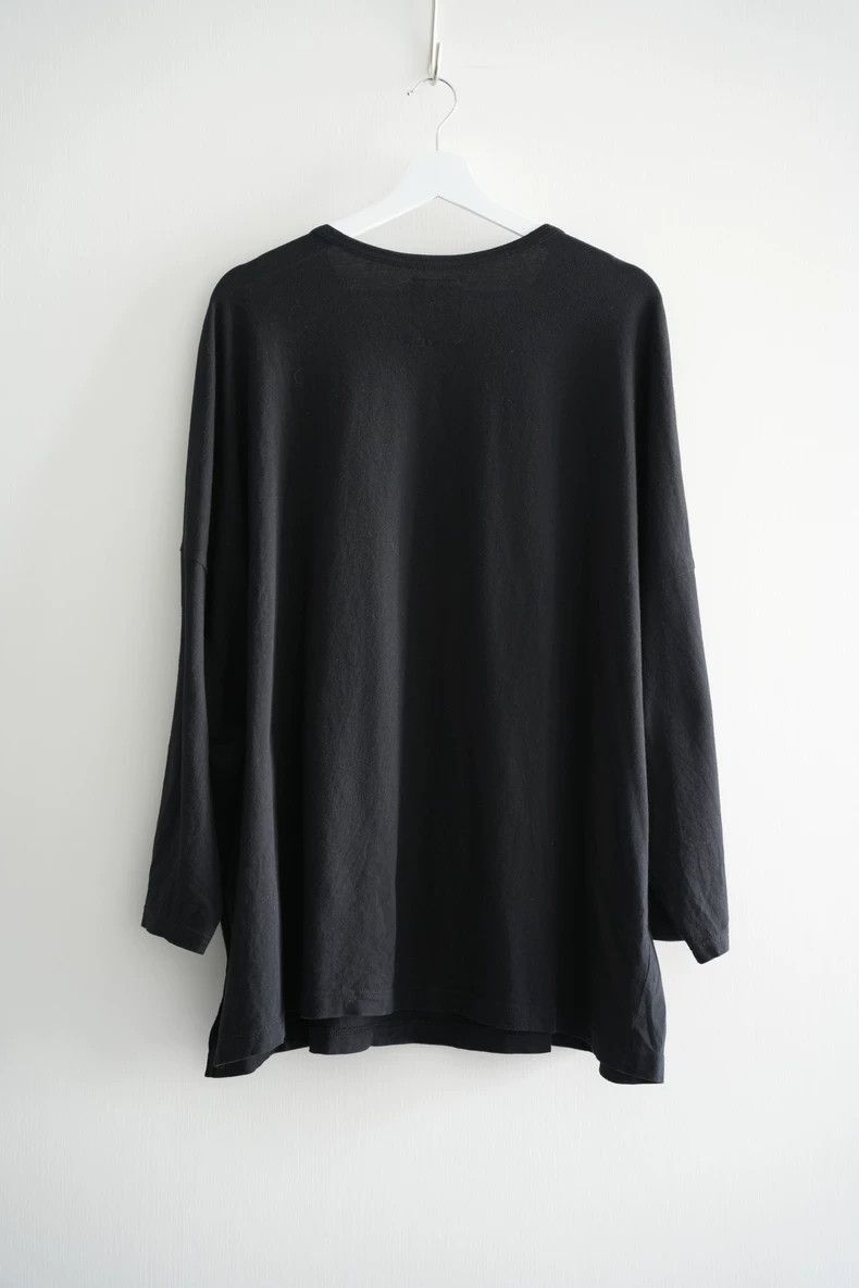 Yohji Yamamoto Yohji Yamamoto Yohji Yamamoto Long Sleeve T-Shirt with Pri Size US M / EU 48-50 / 2 - 2 Thumbnail