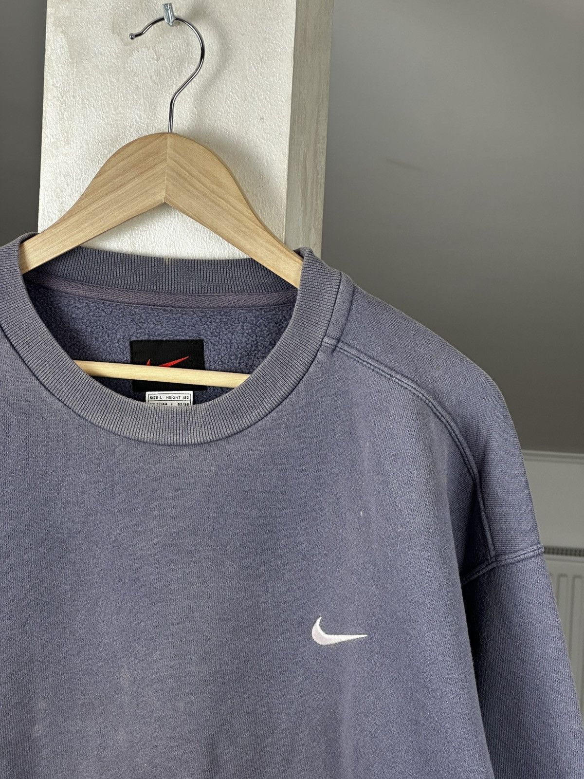 Nike Nike Vintage Y2K Swoosh Boxy Sweatshirt Size US L / EU 52-54 / 3 - 6 Thumbnail