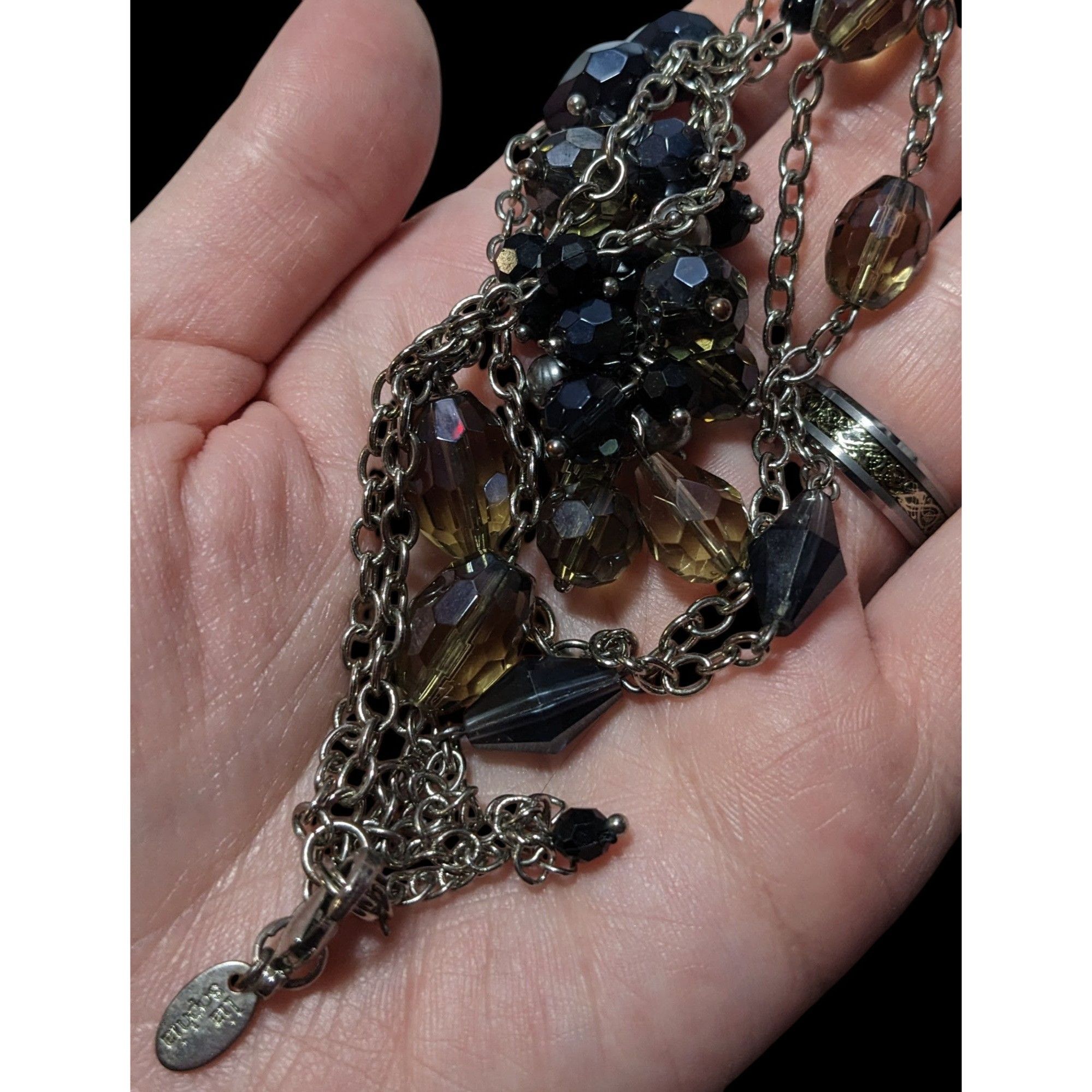 Other Lia Sophia Glass Beaded Cluster Station Necklace Size ONE SIZE - 6 Thumbnail