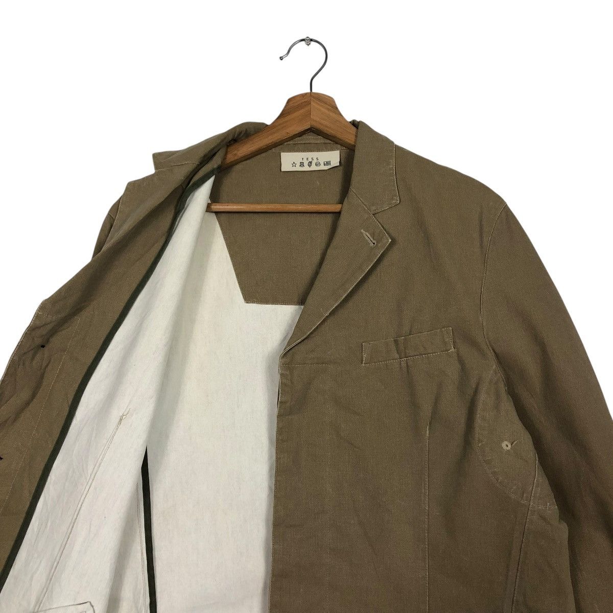 Japanese Brand 🔥VINTAGE DUCK CANVAS CHORE JACKET TESS ISSEY MIYAKE Size US M / EU 48-50 / 2 - 14 Thumbnail