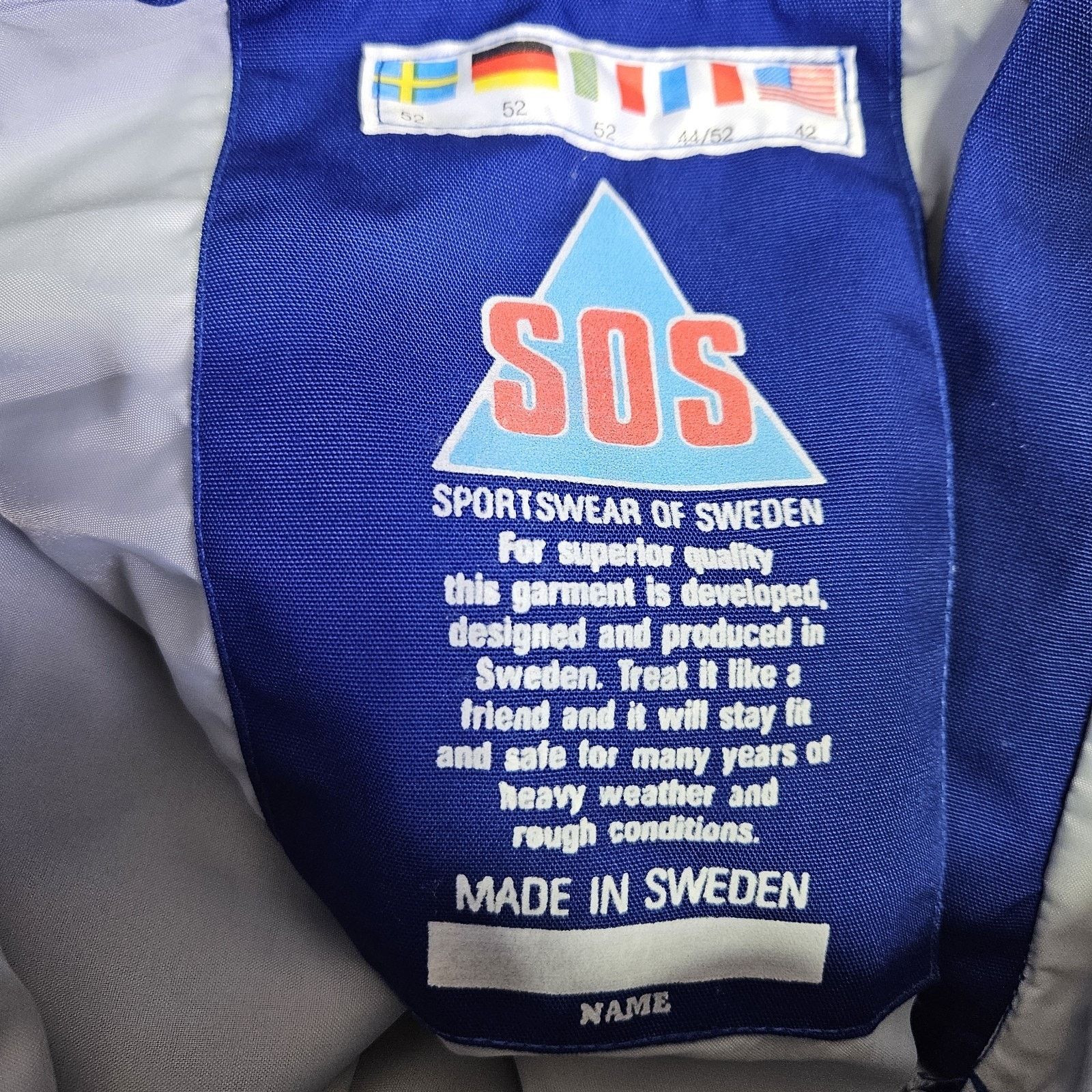 Vintage VTG 90s SOS Sportswear Sweden Ski Pant Size US 42 / EU 58 - 14 Thumbnail