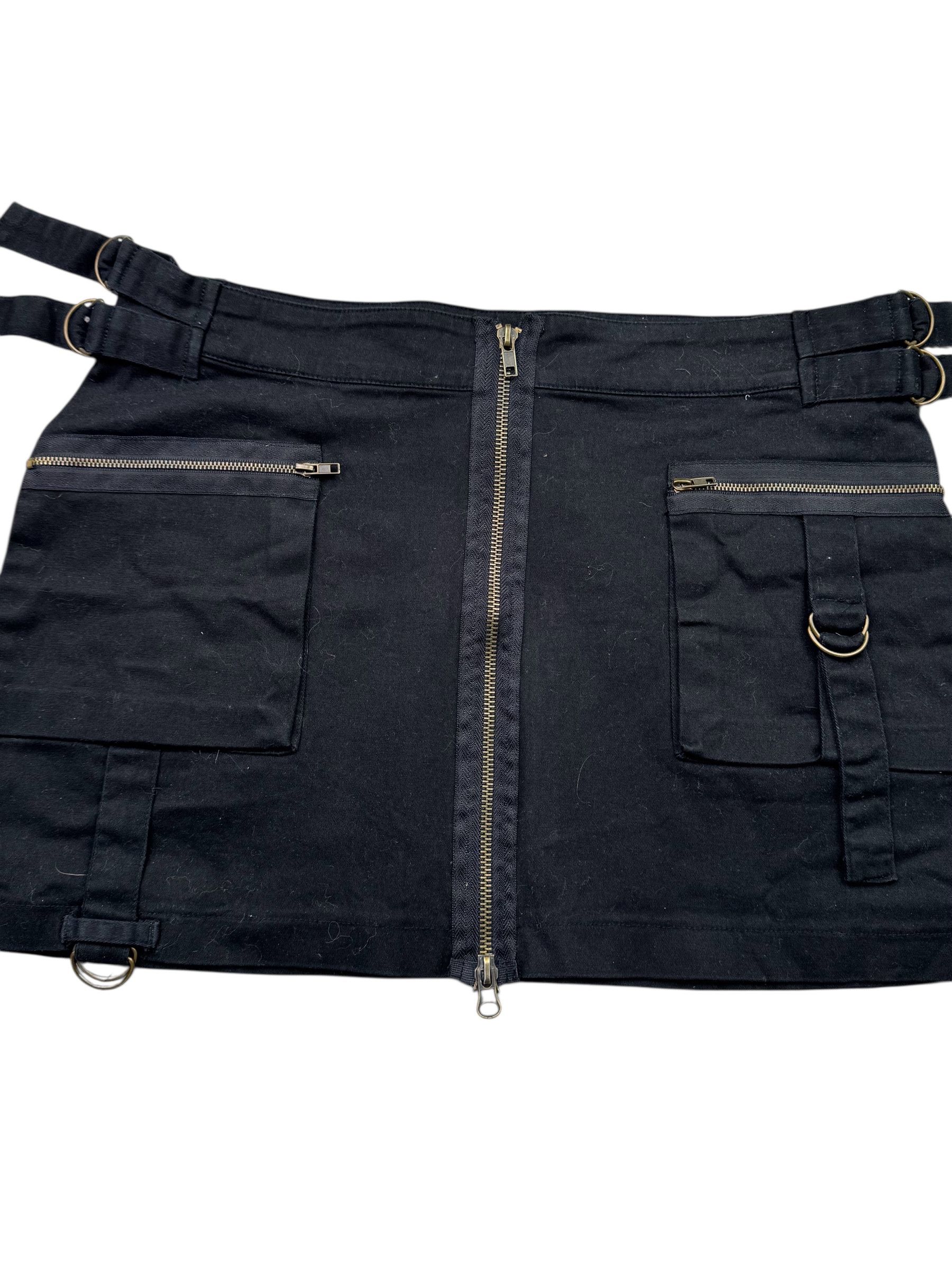 Vintage Vintage Mini Skirt With Straps W294(V9) Size 28" / US 6 / IT 42 - 2 Thumbnail