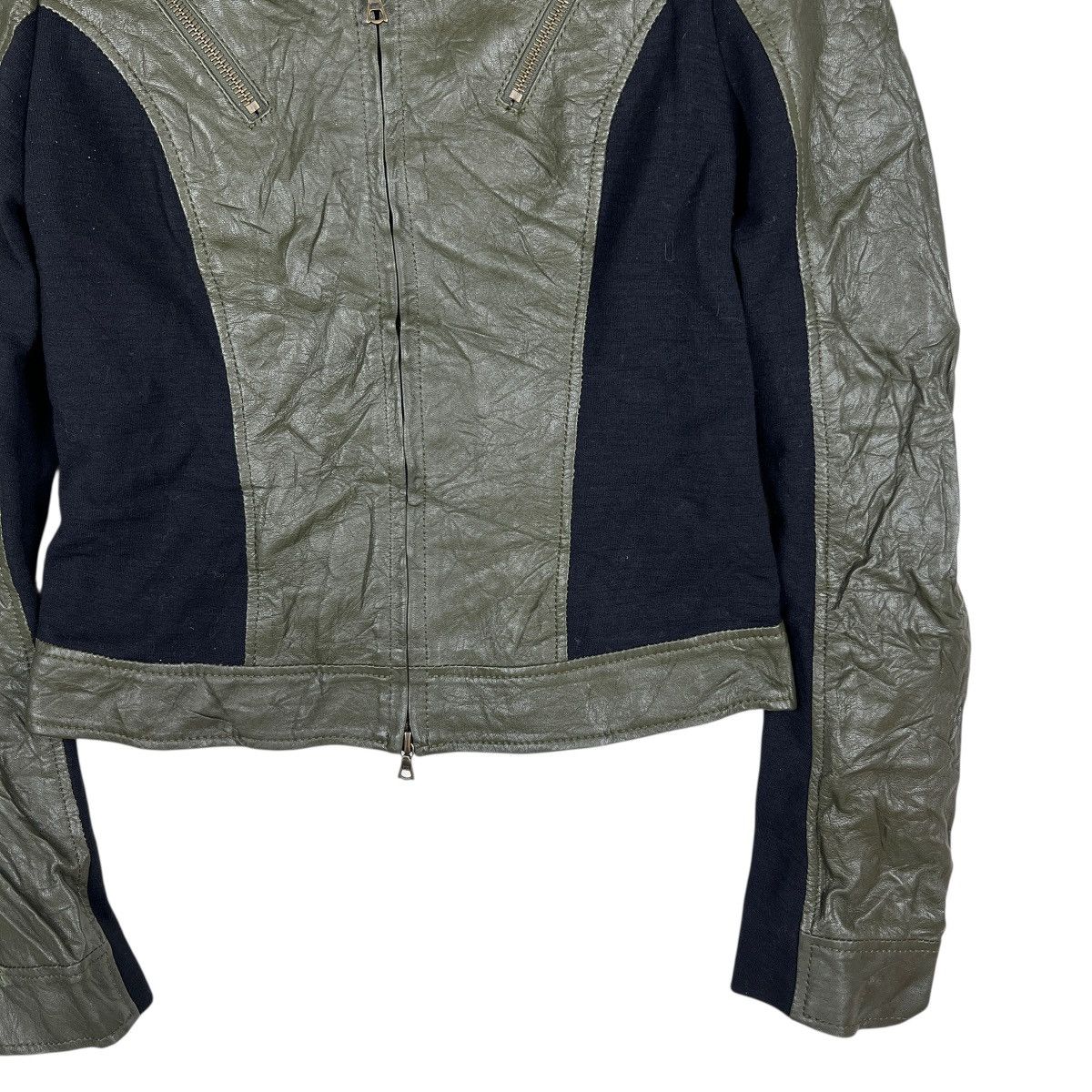 Richard Chai Richard Chai Hybrid Leather Bono Zipper Jacket Size S / US 4 / IT 40 - 7 Thumbnail
