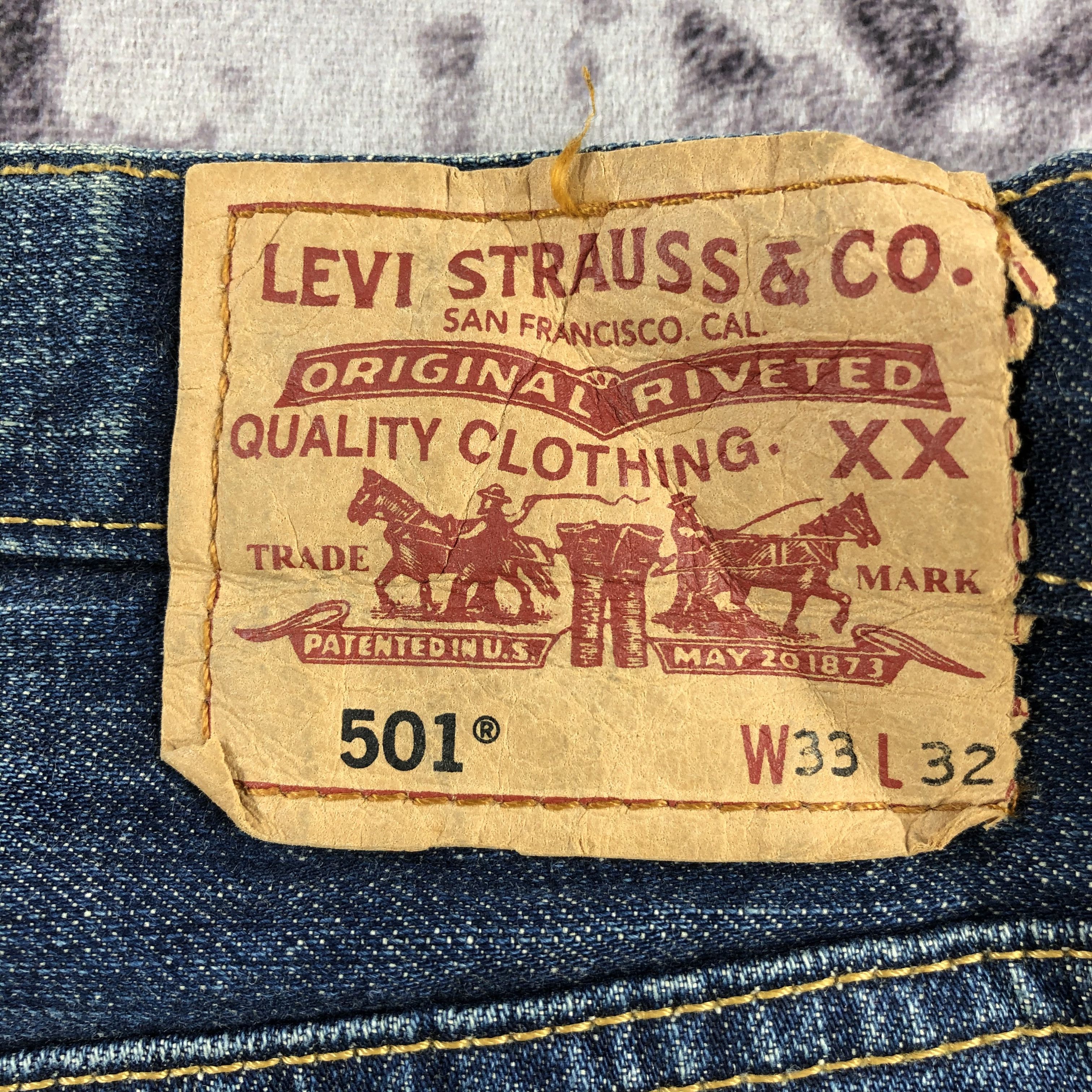 Levi's Vintage 90s Blue Wash Levis 501 Jeans-JM2831 Size US 34 / EU 50 - 7 Thumbnail