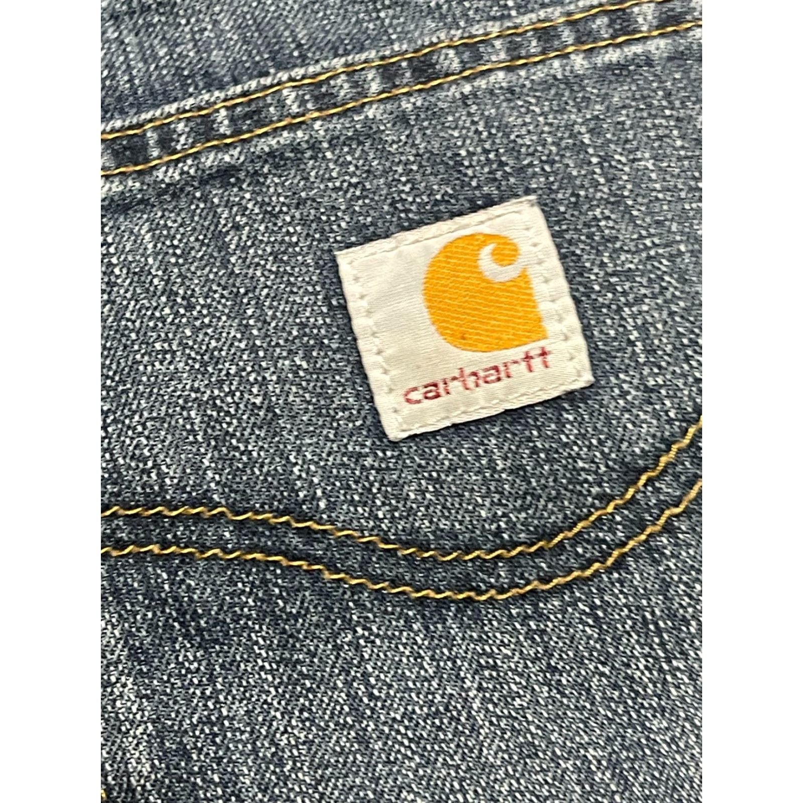 Carhartt Carhartt Jeans Mens 42x28 Blue Denim Straight Leg Relaxed Fit Jeans Size US 42 / EU 58 - 3 Thumbnail