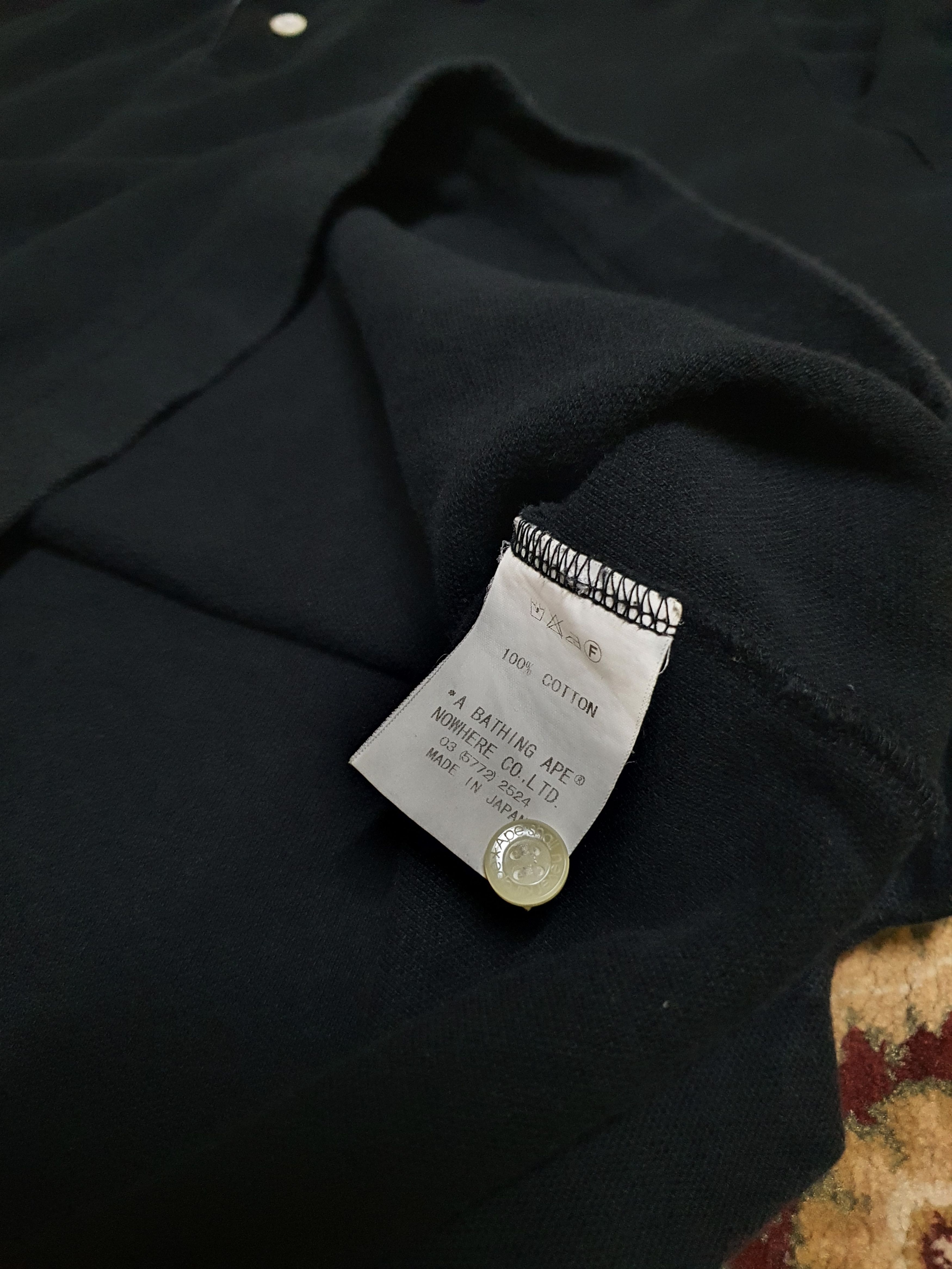 Bape Bape Baby Milo black polo shirt in size small Size US S / EU 44-46 / 1 - 11 Thumbnail