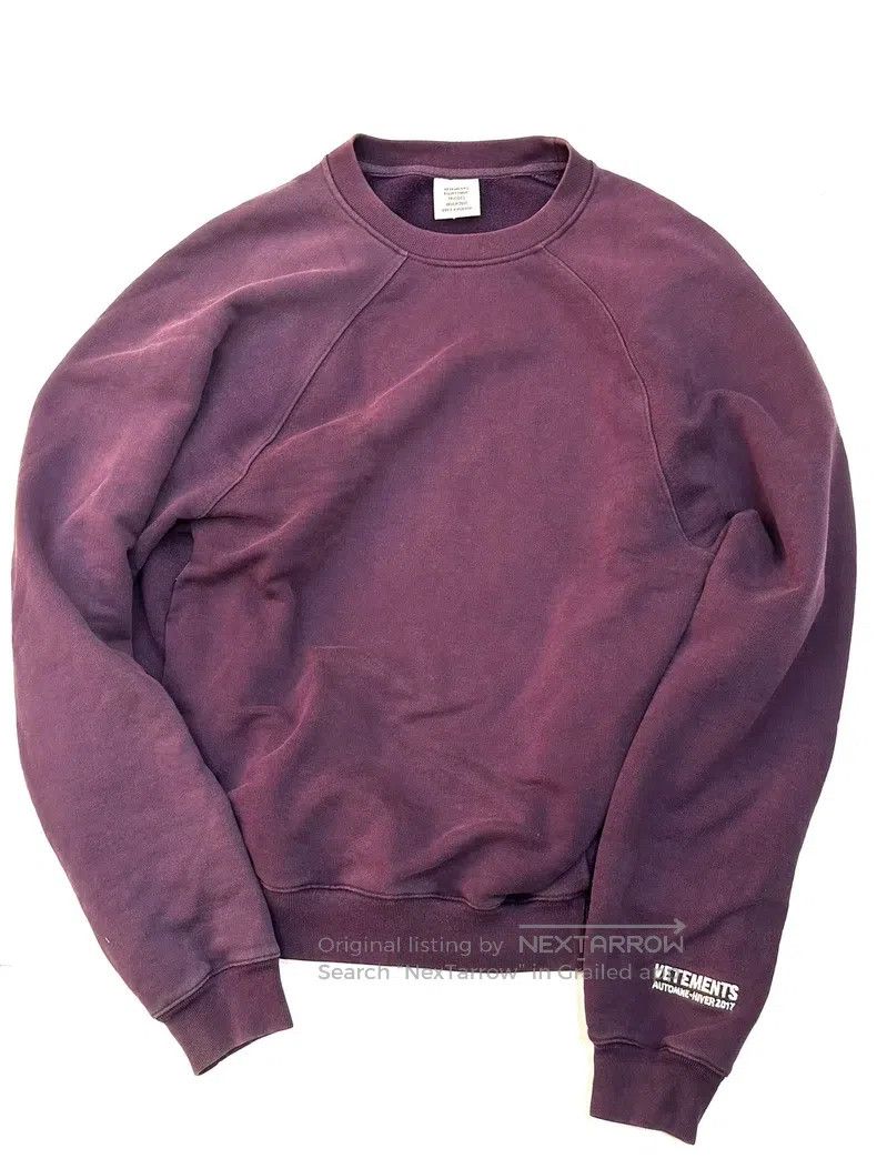 Vetements Vetements Forward Tilt Cut Purple Sweatshirt Size US XS / EU 42 / 0 - 2 Thumbnail