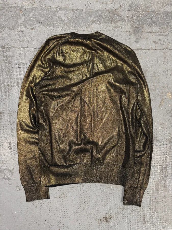 Balmain × Designer × Vintage AW2015 Balmain Golden Buttons Shiny Sweater Size S / US 4 / IT 40 - 2 Thumbnail