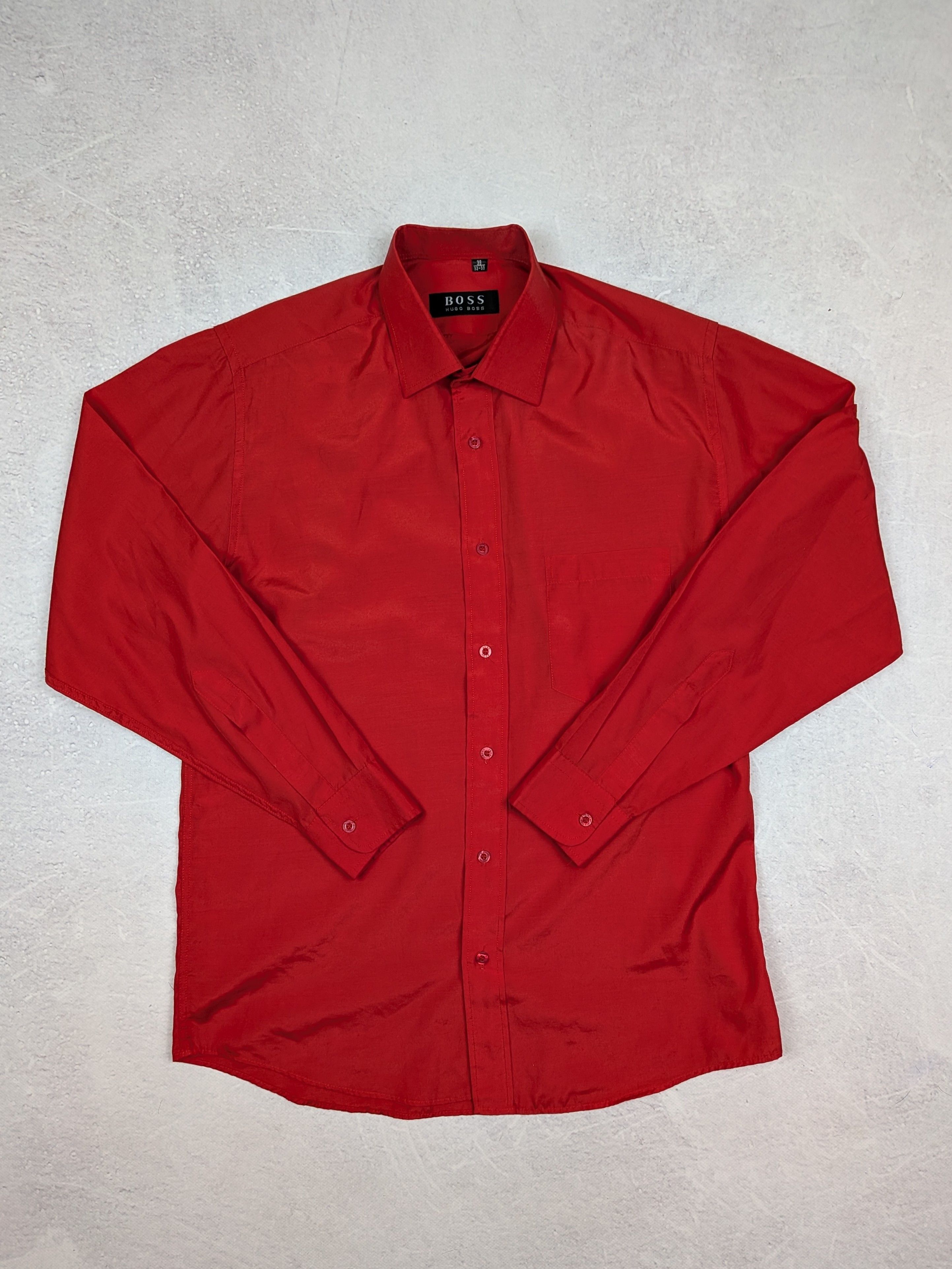Hugo Boss Boss Hugo Boss Red Long Sleeve Formal Shirt Size M New Size US M / EU 48-50 / 2 - 1 Thumbnail