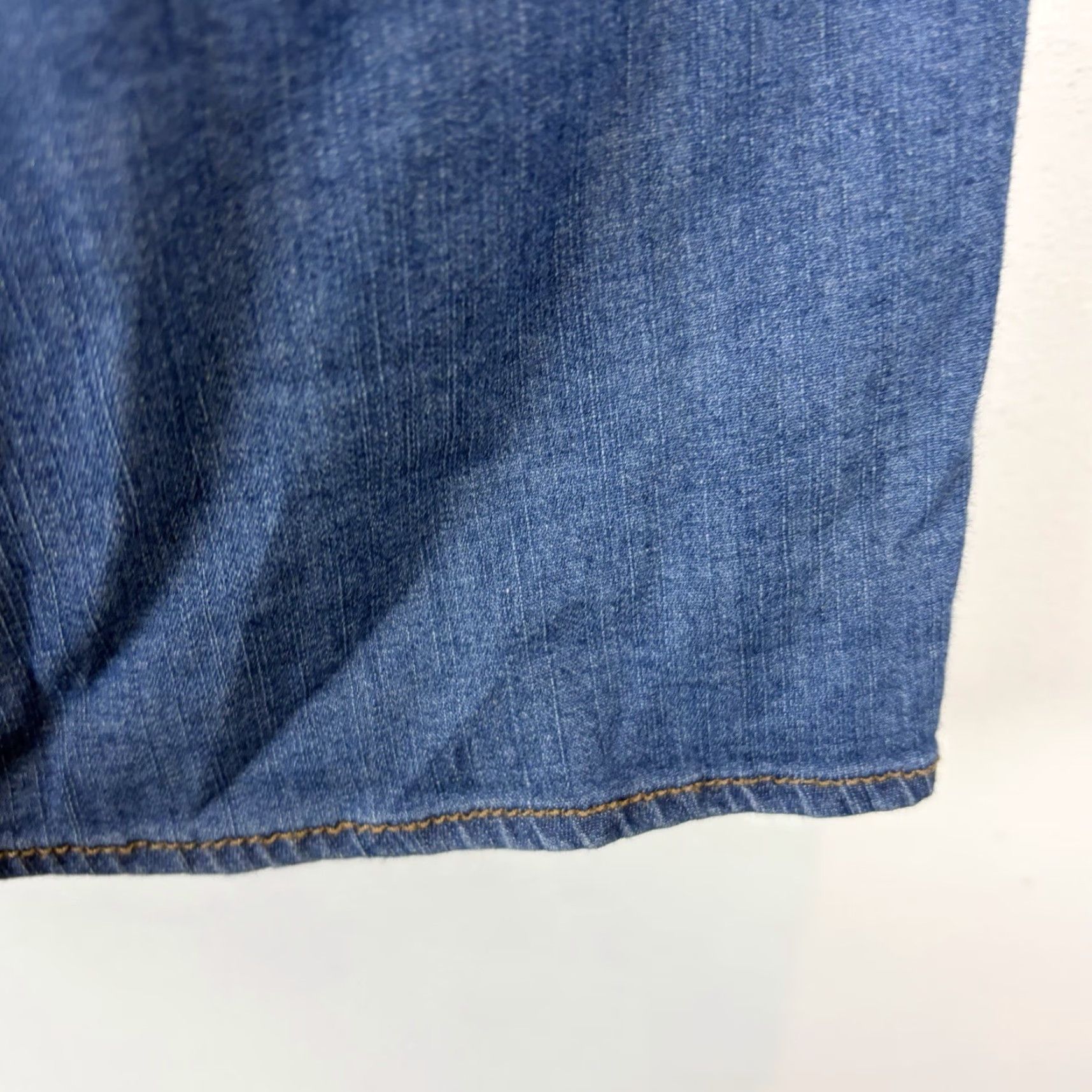 CO D&Co Denim Co Button Top Womens 3X Denim Tunic Solid Casual Shirt Button-Up Size XXL / US 16-18 / IT 52-54 - 6 Thumbnail