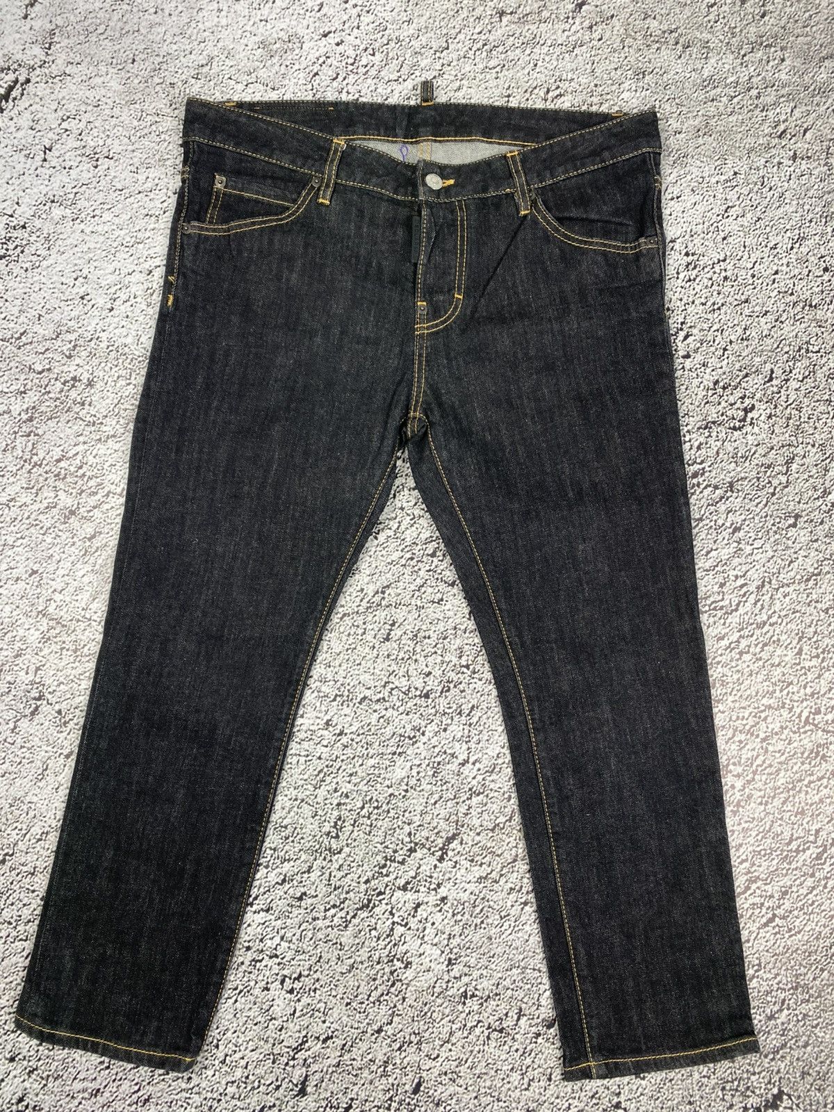 Dsquared2 Vintage Y2K Disquared cropped denim jeans streetwear size 44 Size 30" / US 8 / IT 44 - 2 Thumbnail