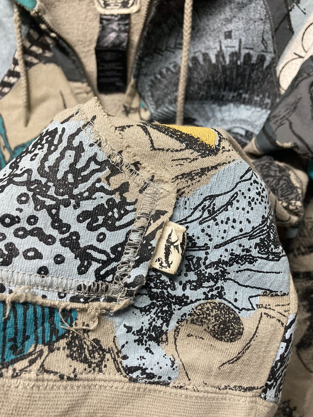 Volcom Volcom Dream Du Jour Overprinted Full Zip Hoodie Size M / US 6-8 / IT 42-44 - 5 Thumbnail