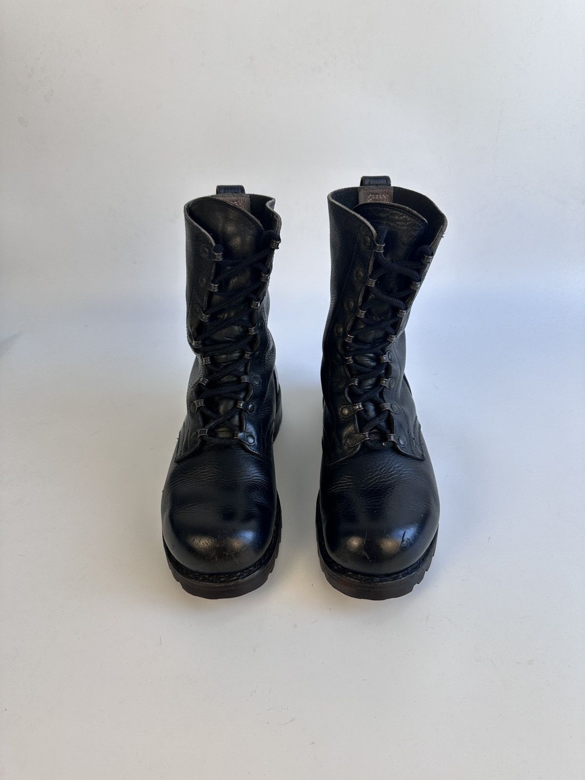 Other German Army BW Combat Boots 2007 Metzeler Sole Black Leather Size US 7.5 / IT 37.5 - 4 Thumbnail