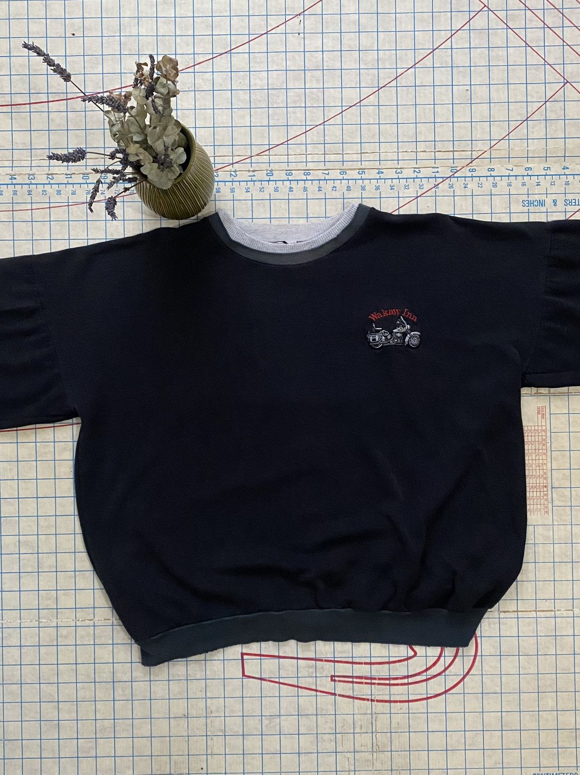 Harley Davidson × Vintage Vintage Wakaw Inn Motorcycle Crewneck Faded Black Harley Size US M / EU 48-50 / 2 - 4 Thumbnail