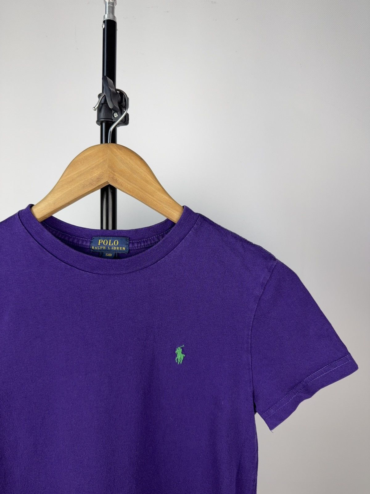 Designer × Polo Ralph Lauren Polo Ralph Lauren Black Basic Purple T-Shirt Green Logo S Size S / US 4 / IT 40 - 2 Thumbnail