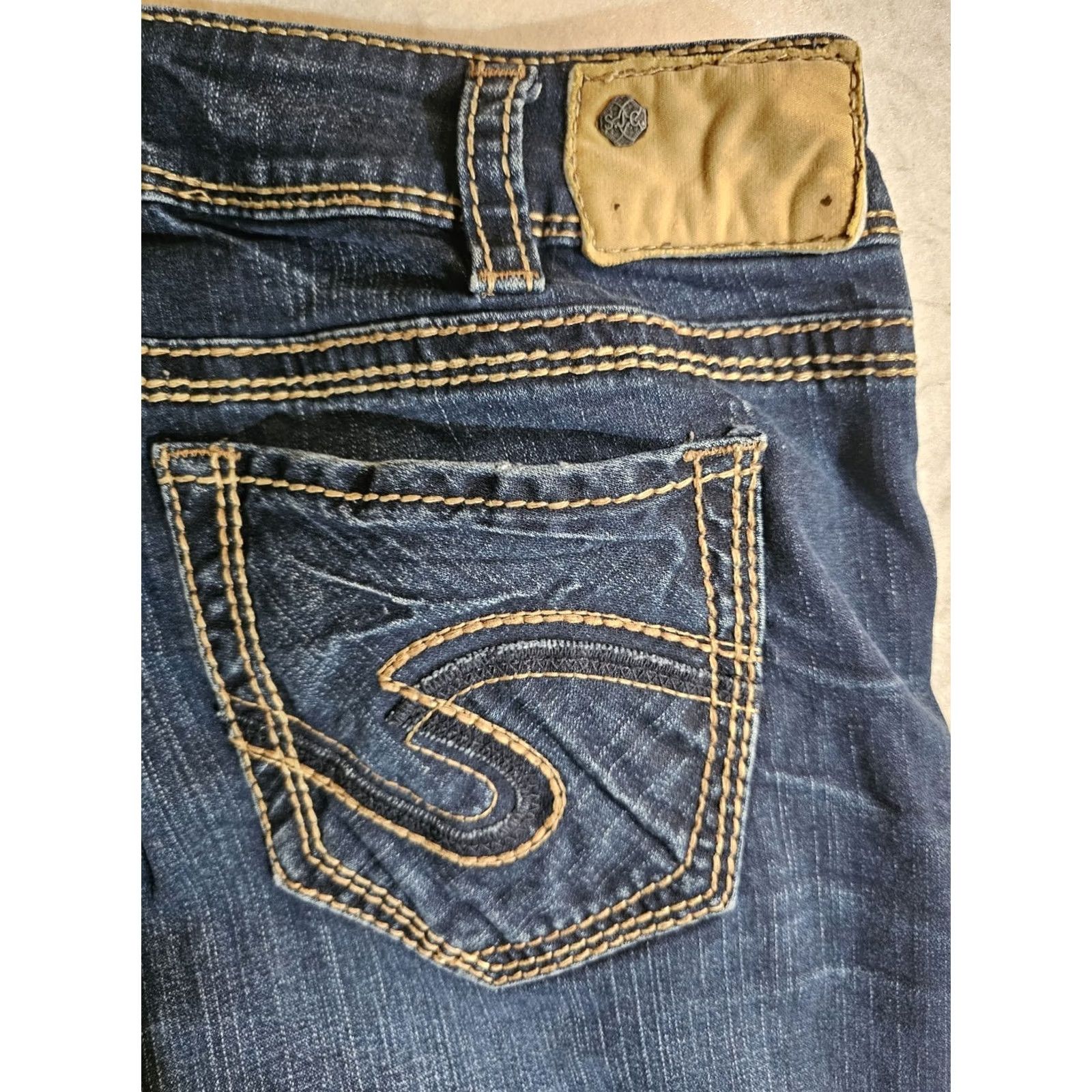 Silver Jeans Co. Silver Jeans Co. Suki Mid Straight Jeans Women 31x32 Blue Denim Stretch 5-Pocket Distressed Cowboy Southwestern Logo Vintage? No Size 24" / US 00 / IT 34 - 5 Thumbnail