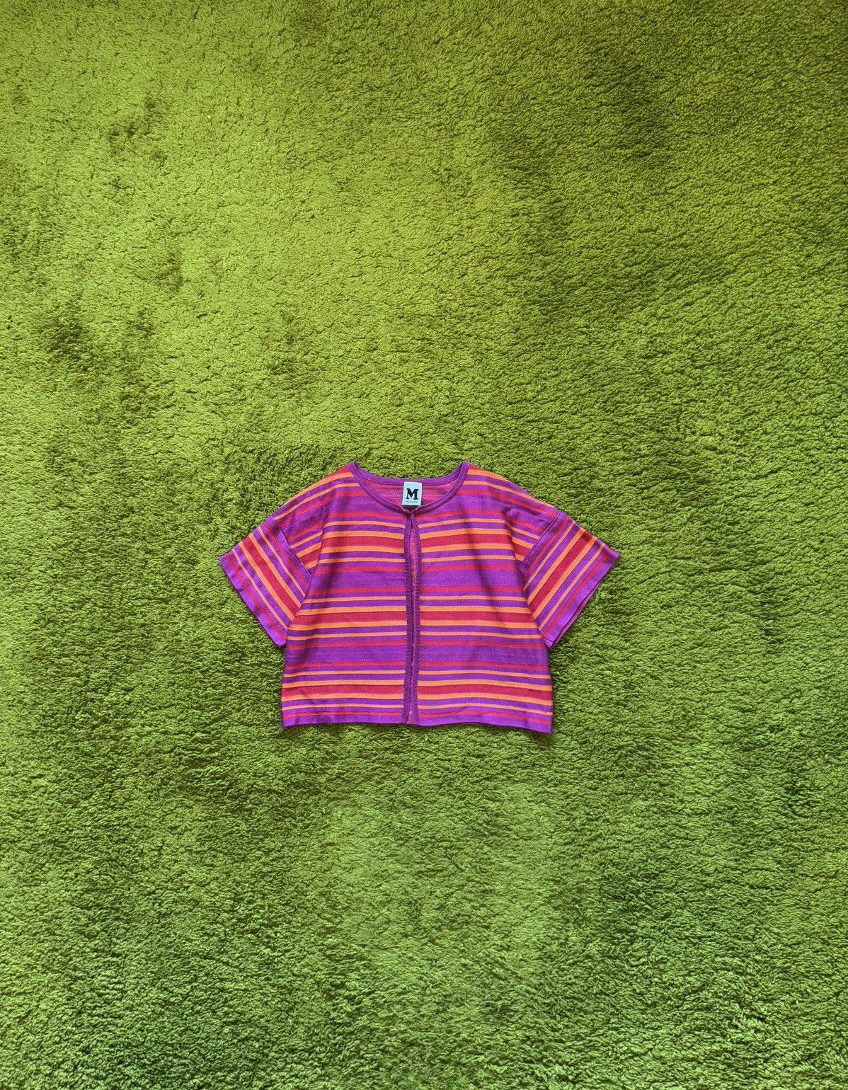 Designer × Missoni Missoni coloured striped cardigan sweater Size M / US 6-8 / IT 42-44 - 1 Thumbnail