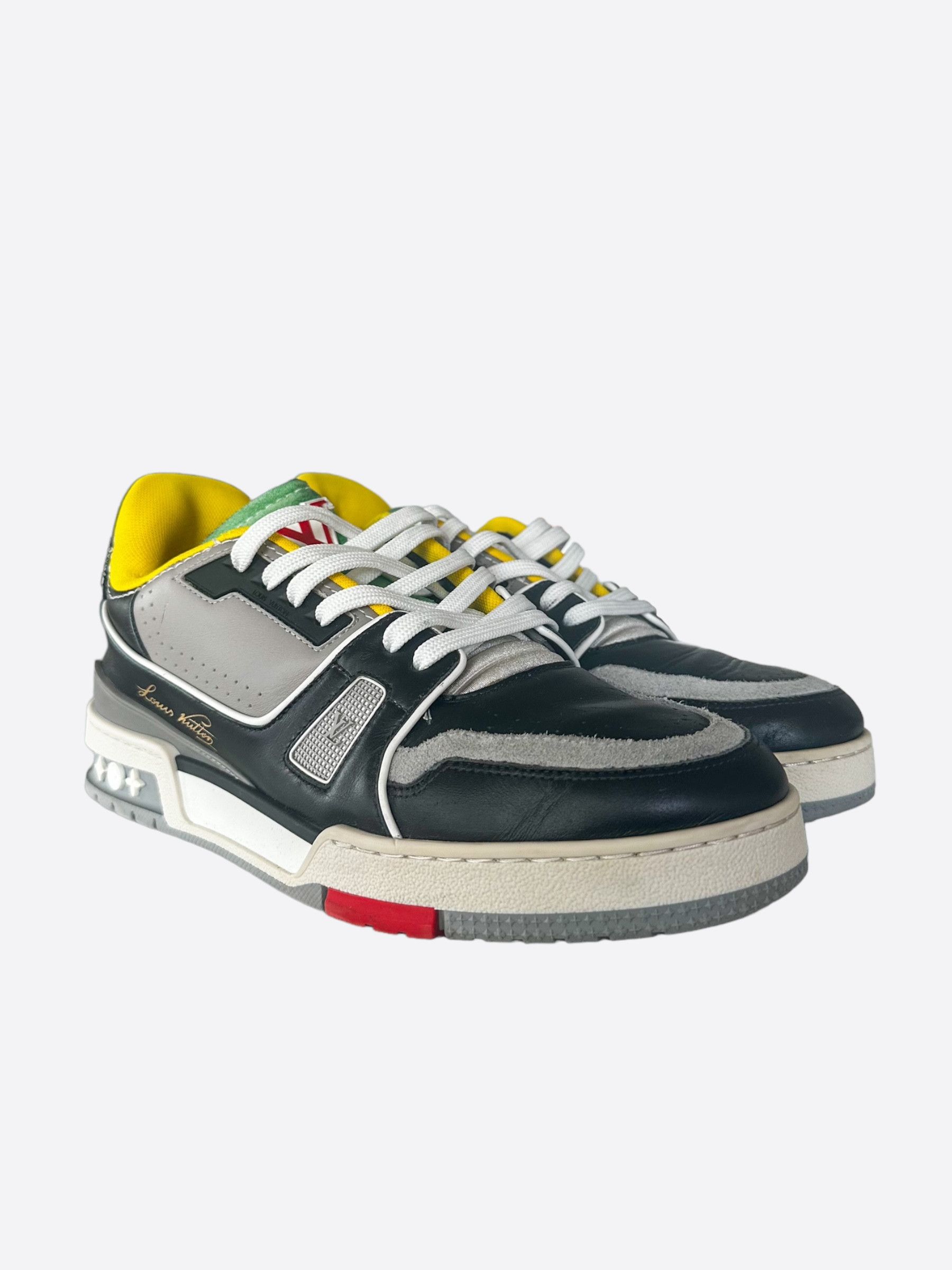 Louis Vuitton Louis Vuitton Black & Grey Upcycle Trainers Size US 9 / EU 42 - 5 Thumbnail