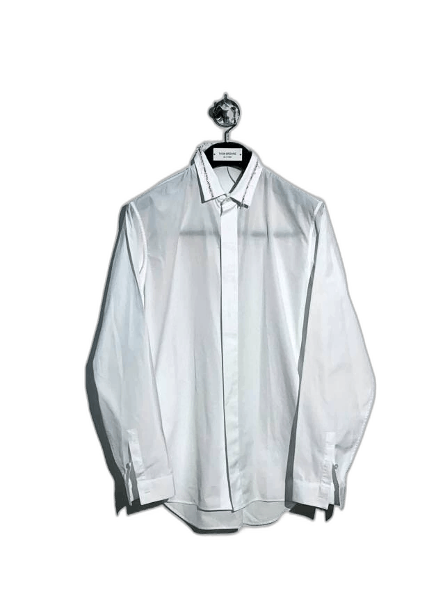 Dior White Collar Long Sleeve Shirt for Women Size US M / EU 48-50 / 2 - 1 Thumbnail
