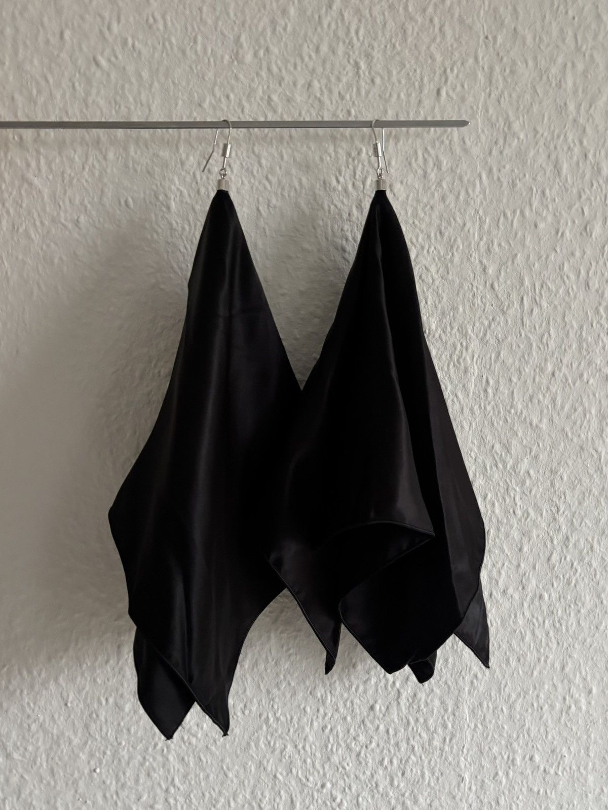 Maison Margiela MM6 Black Fabric Earrings Size ONE SIZE - 3 Thumbnail