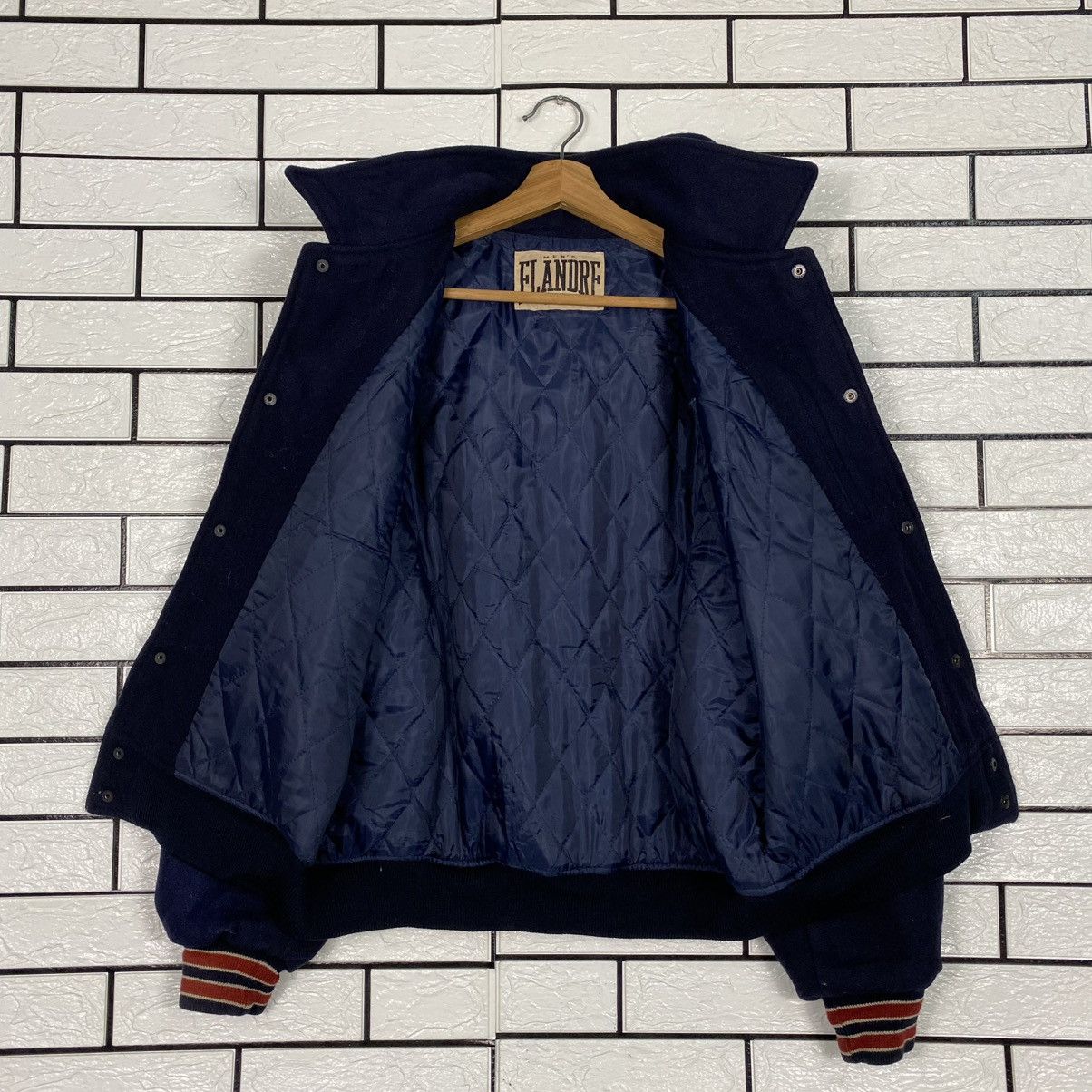 Japanese Brand 🔥VINTAGE WOOL BOMBER JACKET MEN’S FLANDRE ISSEY MIYAKE Size US M / EU 48-50 / 2 - 14 Thumbnail