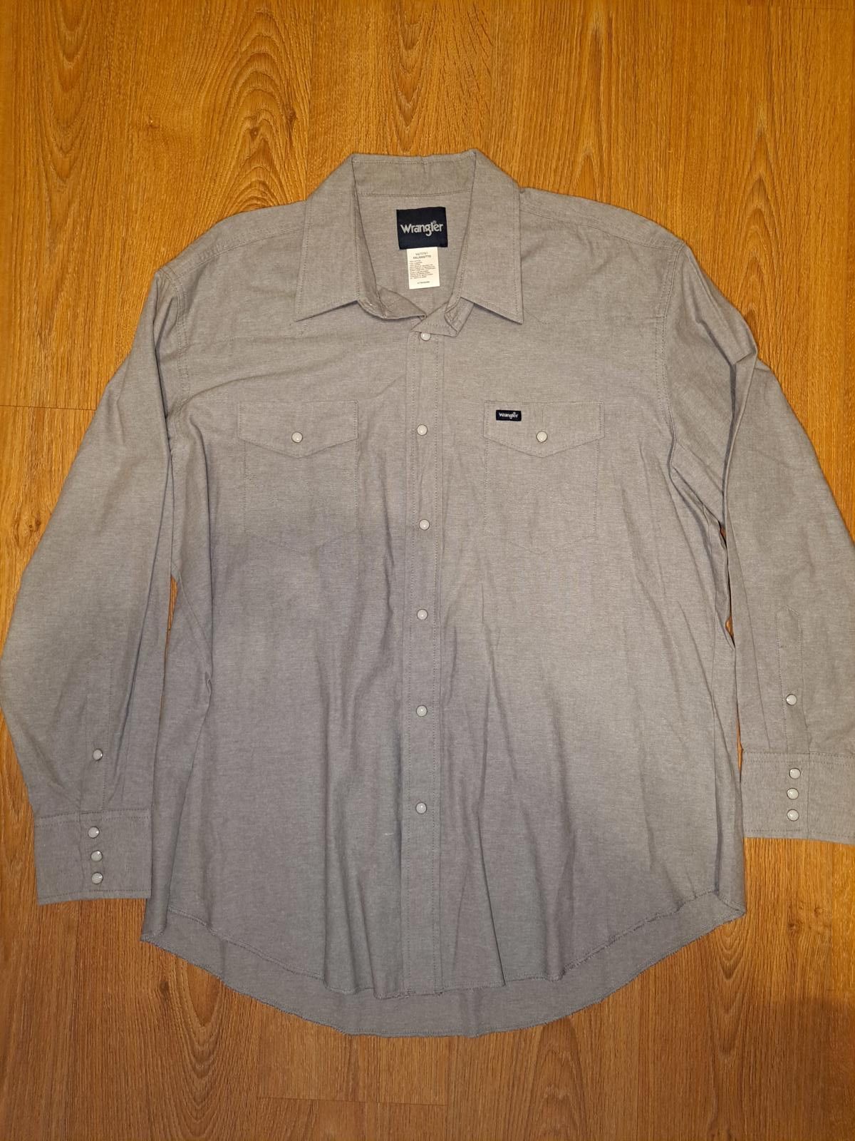 Wrangler VINTAGE Wrangler Pearl Snap Shirt Brushpopper Mens XXL Gray Size US XXL / EU 58 / 5 - 1 Thumbnail