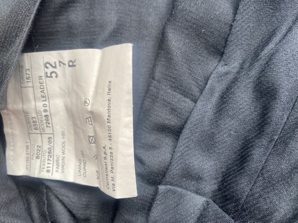 Corneliani Corneliani Navy Pleated Trousers Size 52R - 4 Thumbnail