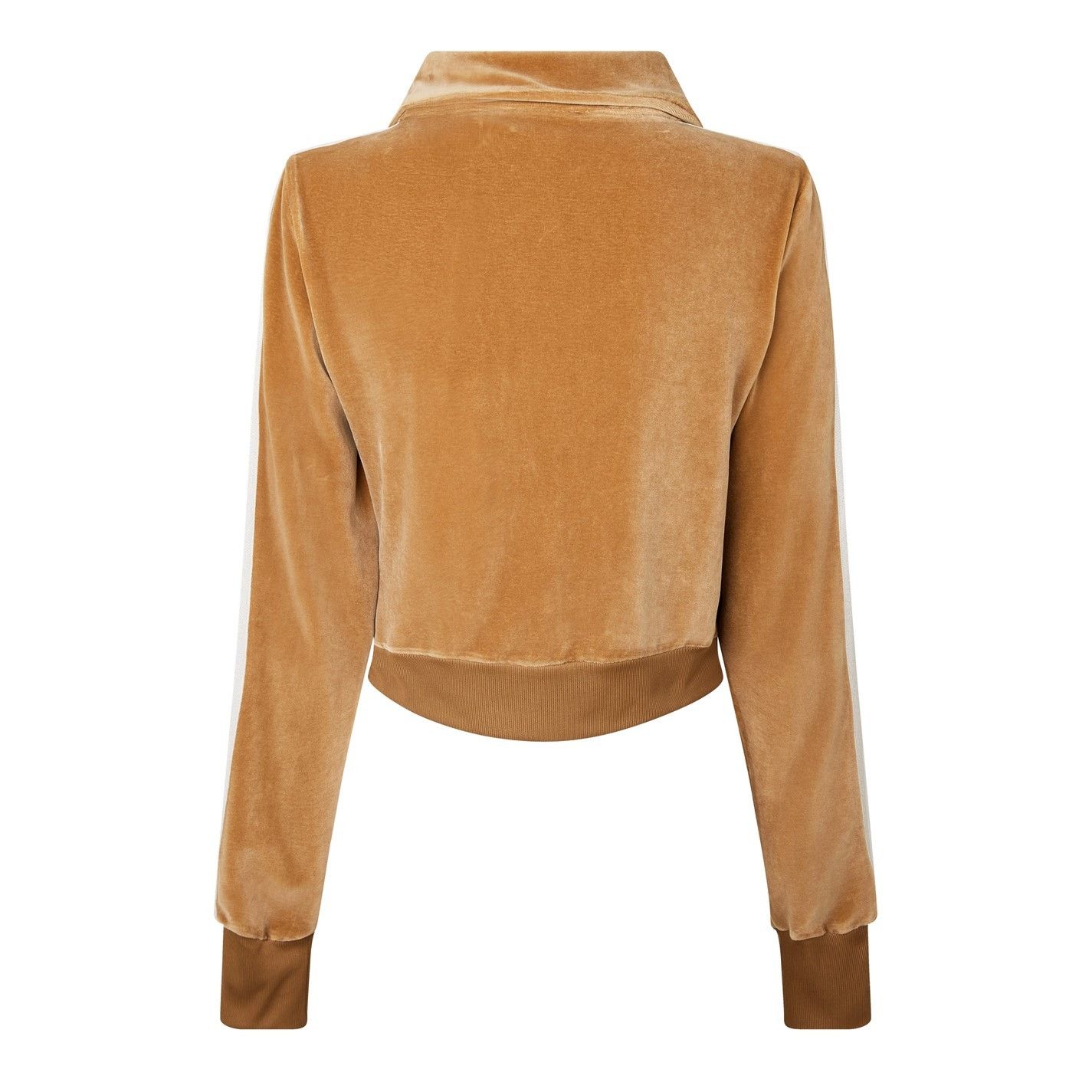 Palm Angels o1g2r1mq0325 Velvet Tracksuit Jacket in Brown & White Size S / US 4 / IT 40 - 2 Thumbnail