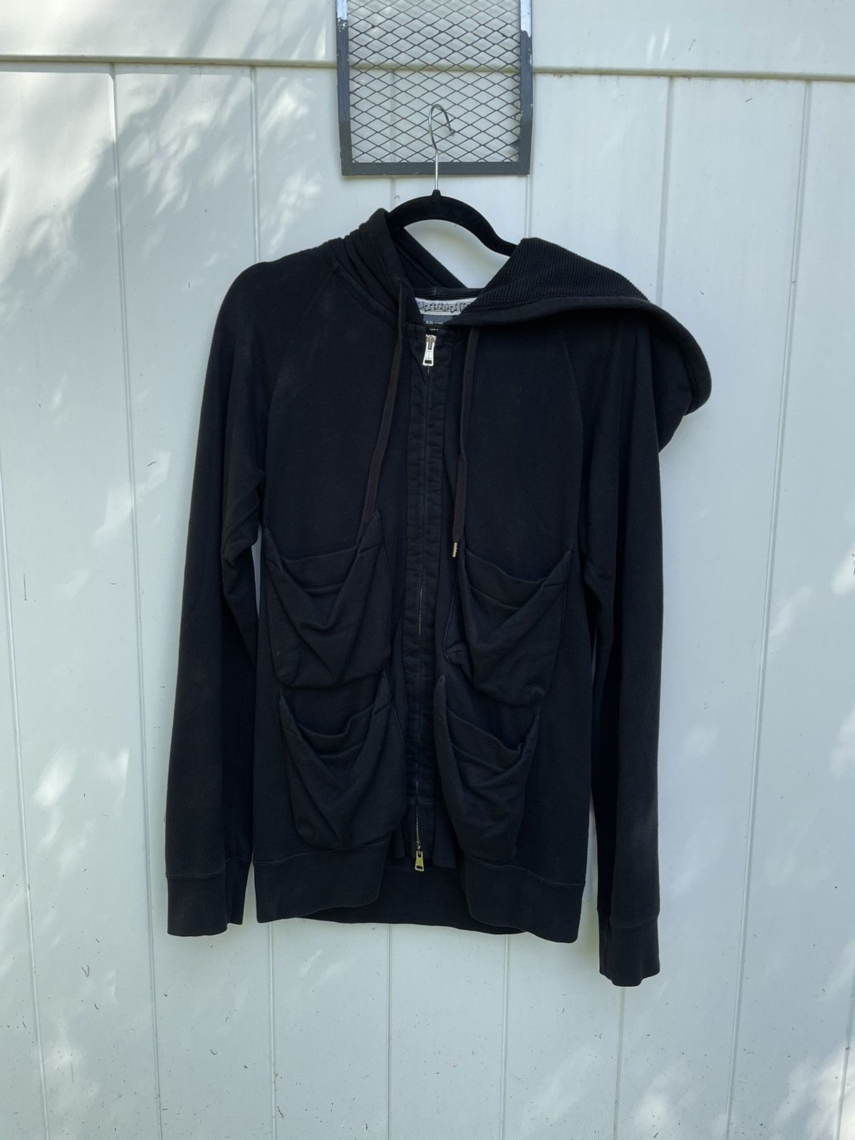 image of Number N Ine Number Nine 4 Pocket Hoodie in Black, Men's (Size Large)