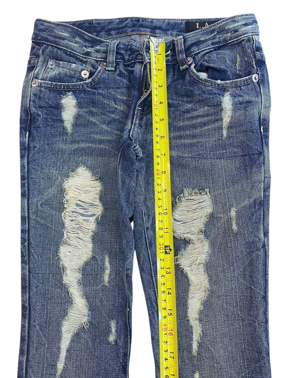 Japanese Brand Japanese Brand Ripped Style Flare Jeans Size US 28 / EU 44 - 6 Thumbnail