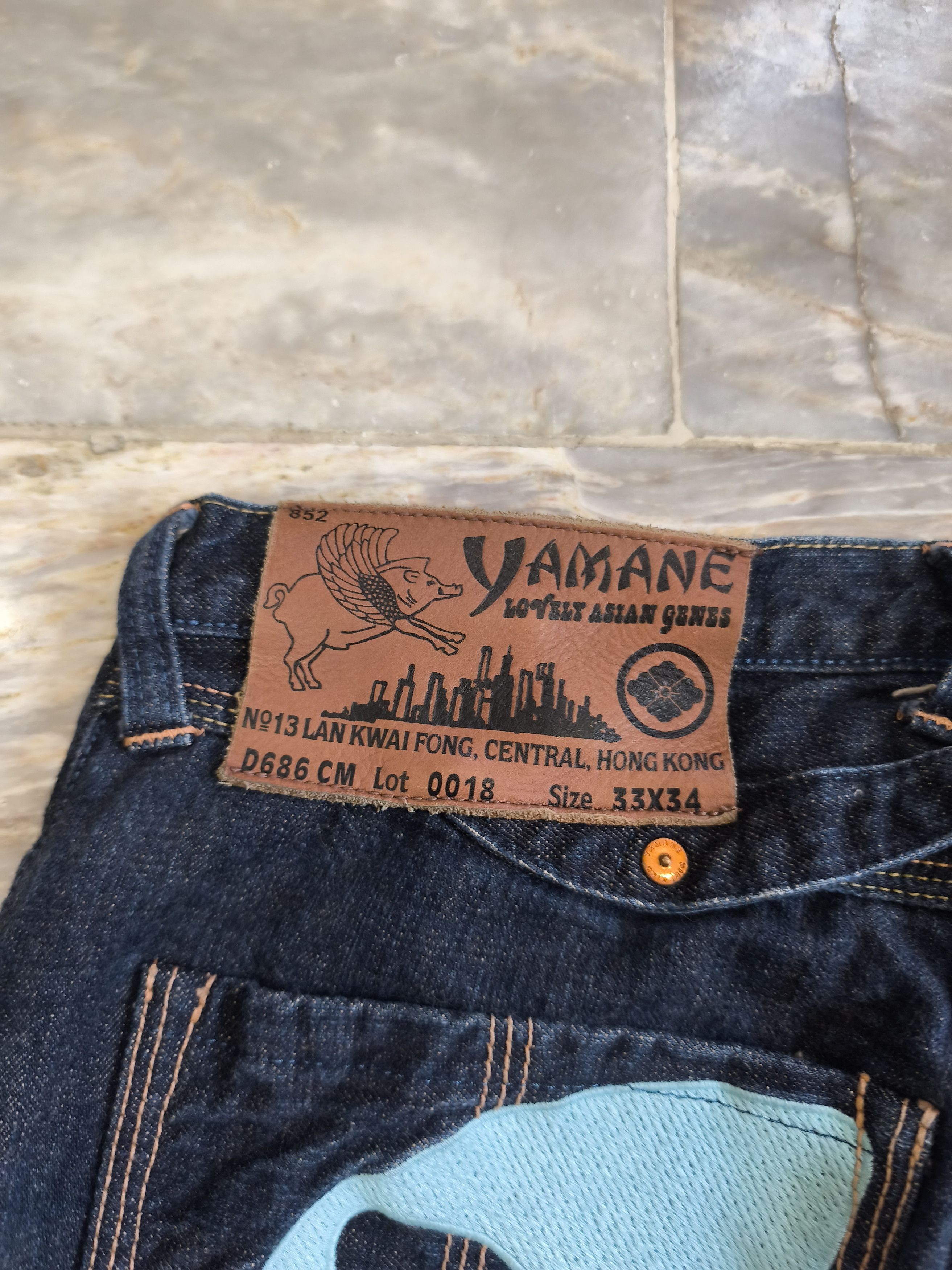 Evisu Rare Evisu Yamane Picasso Embroidery Selvedge Denim Size US 33 - 5 Thumbnail