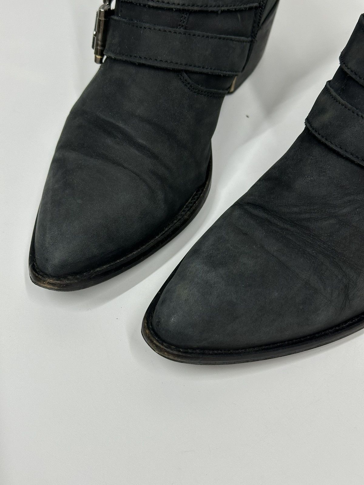 Hedi Slimane Vintage Avantgarde Boots Leather Y2k AS 98 Ankle Heels Japan Size US 8 / EU 41 - 7 Thumbnail