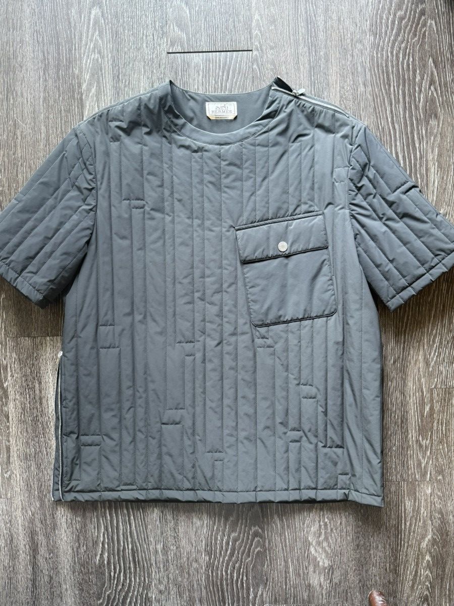 Hermes RUNWAY Hermés Puffer T Shirt Runway-only “sample” 2021 Size US M / EU 48-50 / 2 - 2 Thumbnail