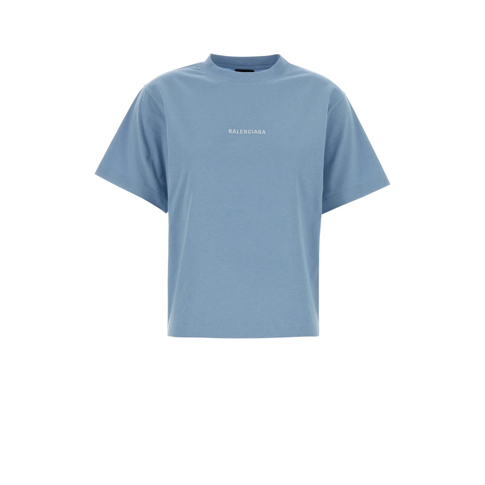 BALENCIAGA Light Blue Cotton T-shirt New And Authentic (Wome