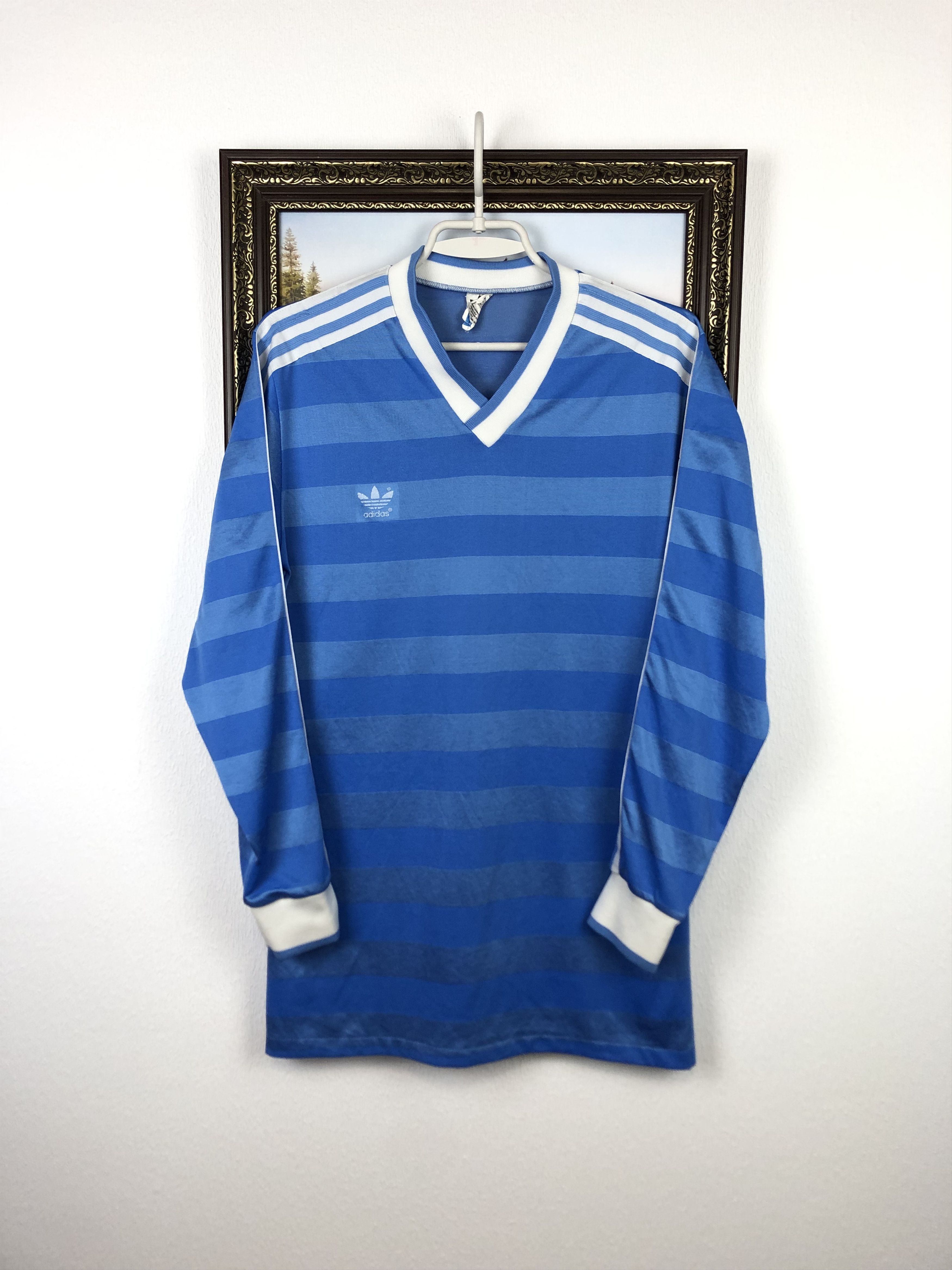 Vintage Adidas West Football Shirt Soccer Long Sleeve Jersey
