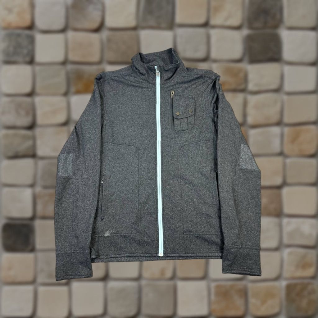 Lululemon Lululemon Knock Out Jacket Mens Large Gray Blue Full Zip Running Track Jacket Size US L / EU 52-54 / 3 - 1 Thumbnail